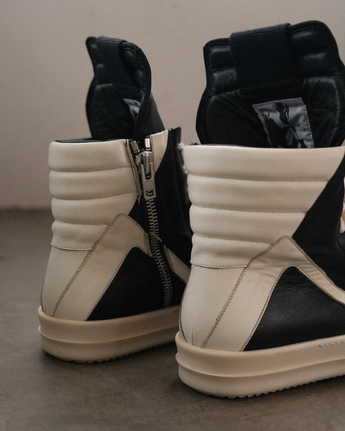 Rick Owens FW15 Geobasket Sneakers.