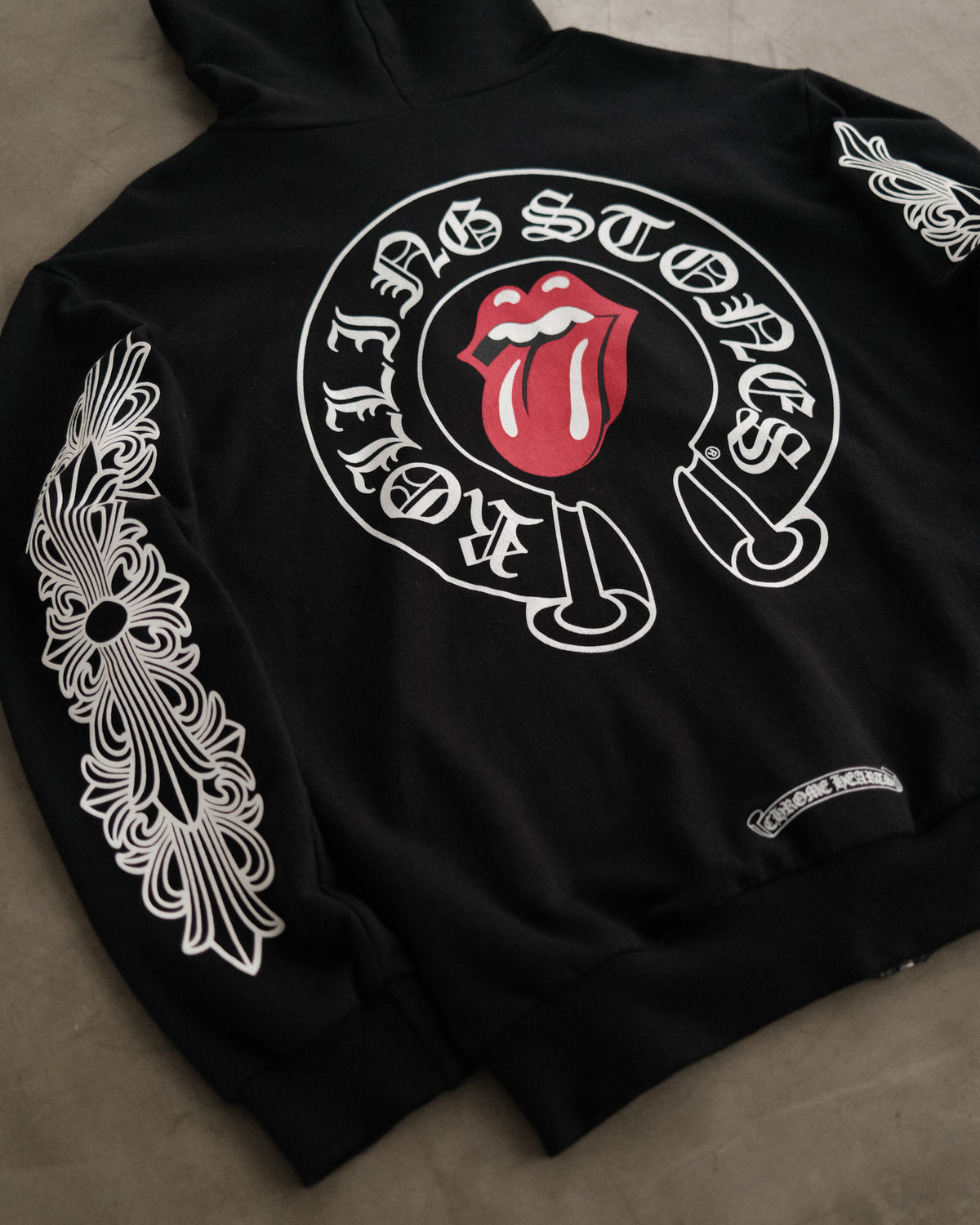 Chrome Hearts Rolling Stones Zip-Up Hoodie