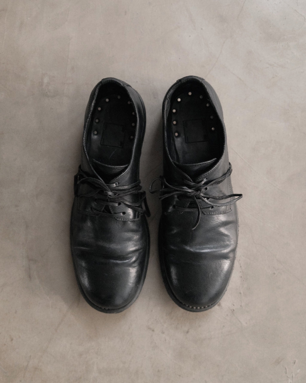 GUIDI 992 Leather Derby Shoes