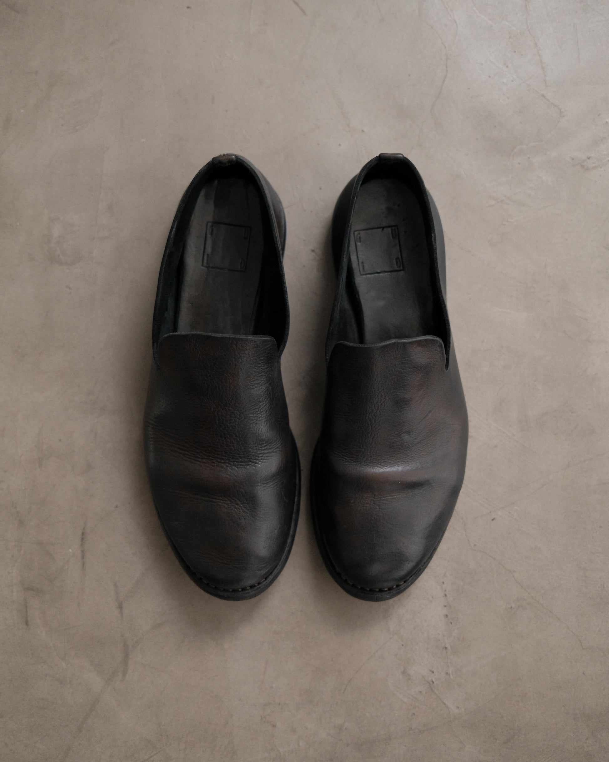 GUIDI Leather Loafer Shoes
