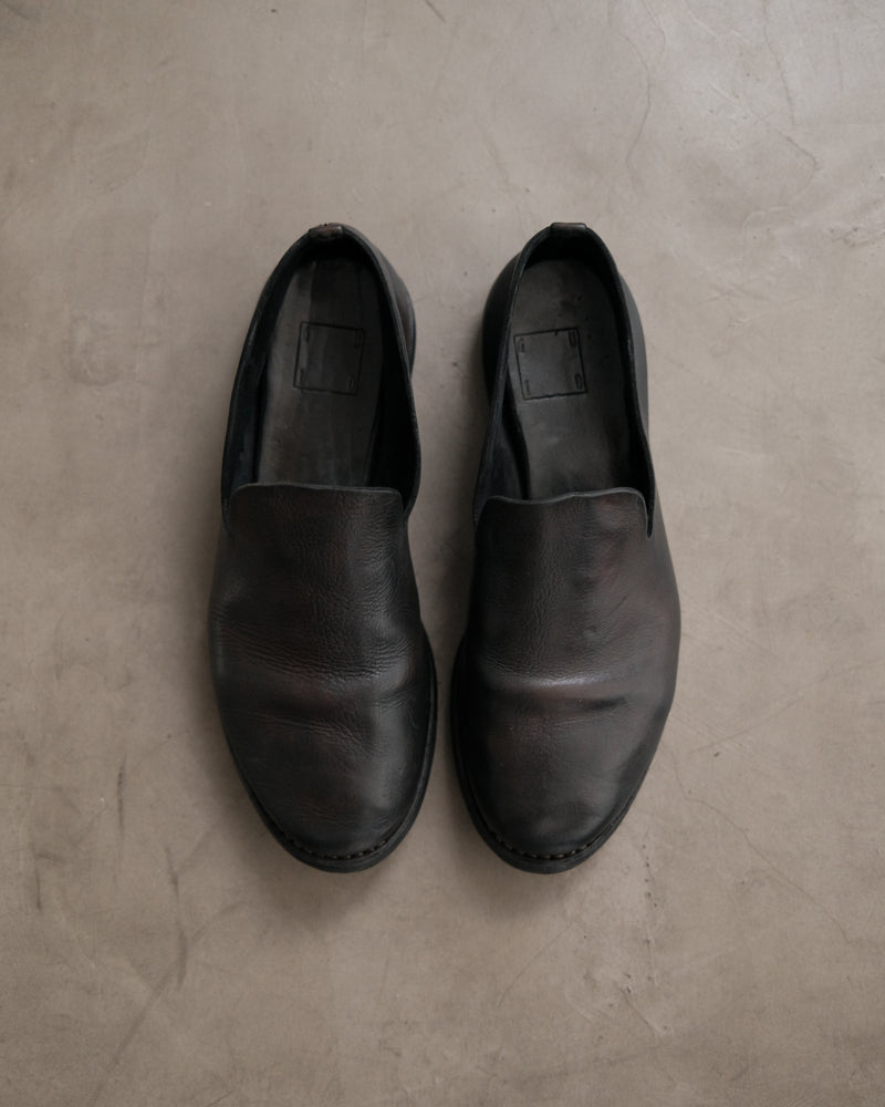 GUIDI Leather Loafer Shoes