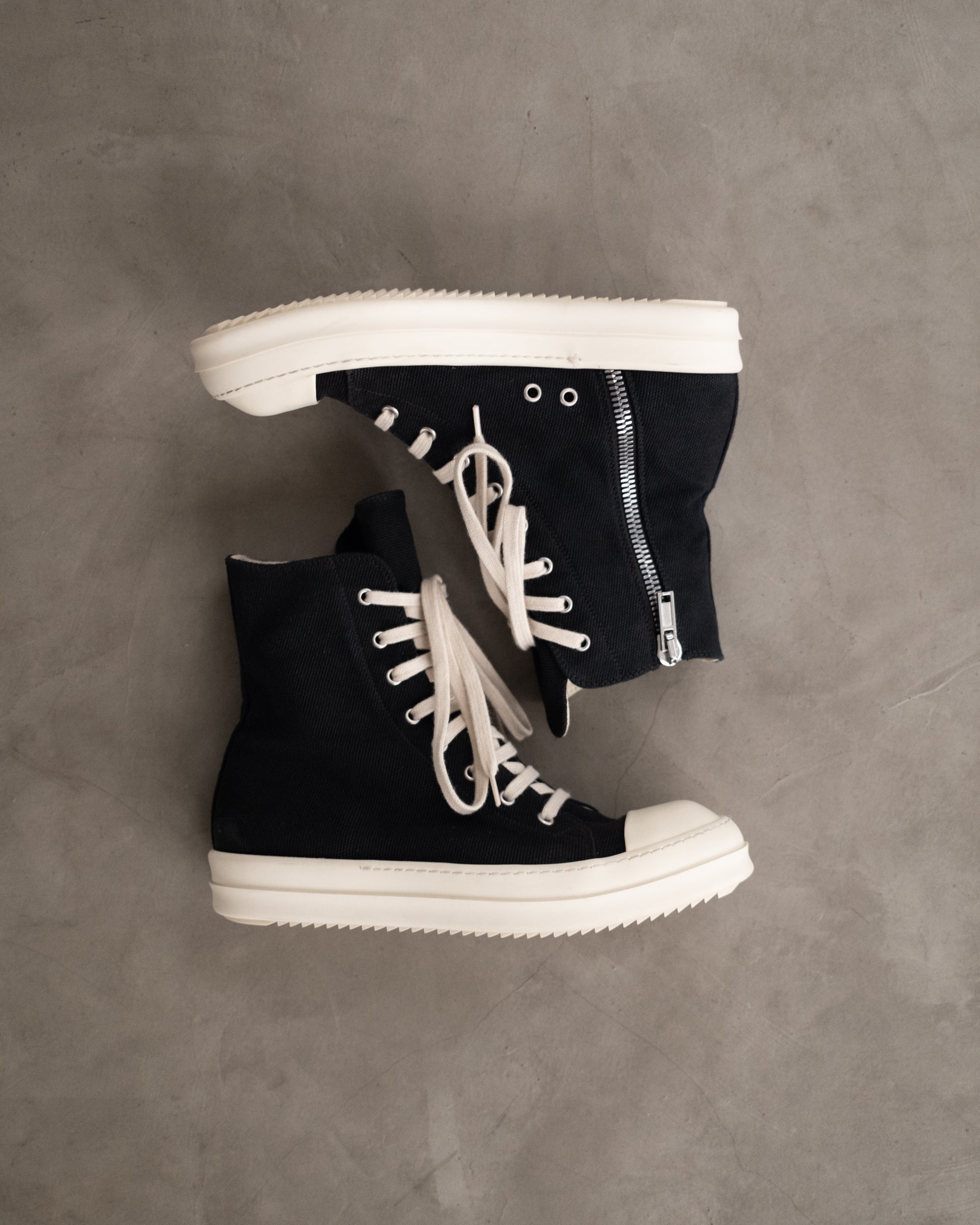 RICK OWENS Drkshdw Canvas Ramones