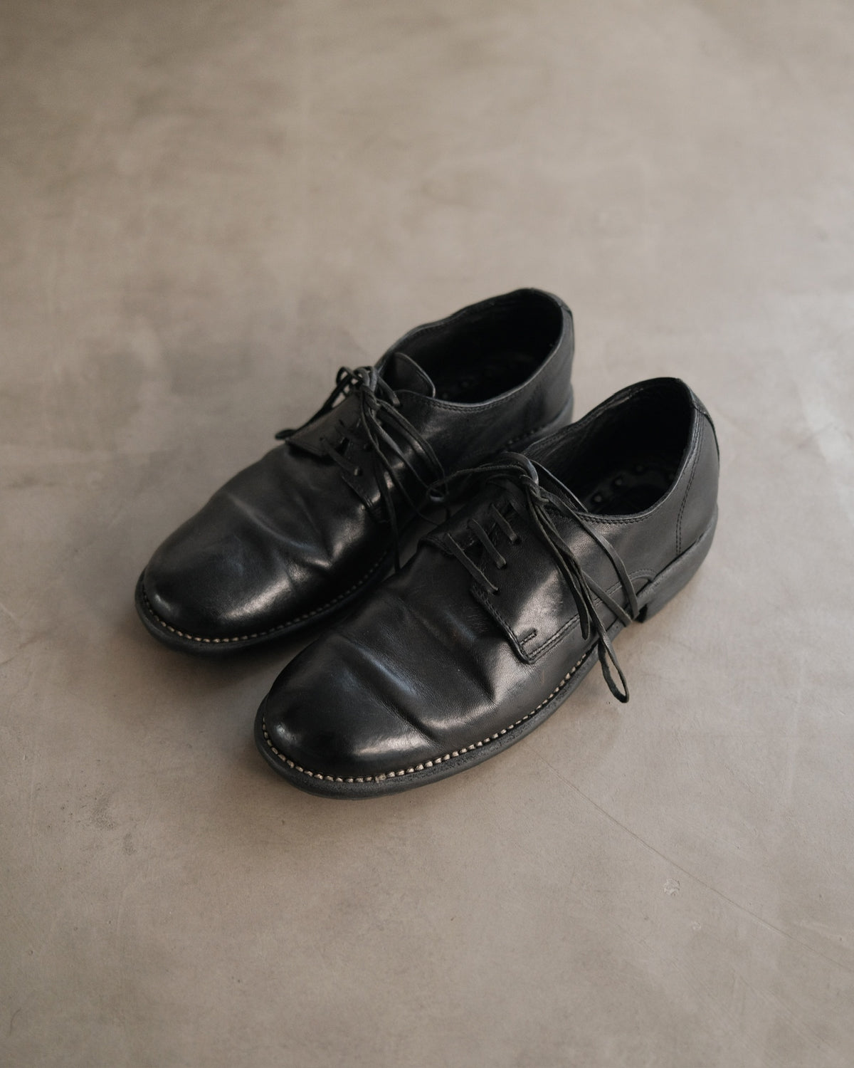 GUIDI 992 Leather Derby Shoes