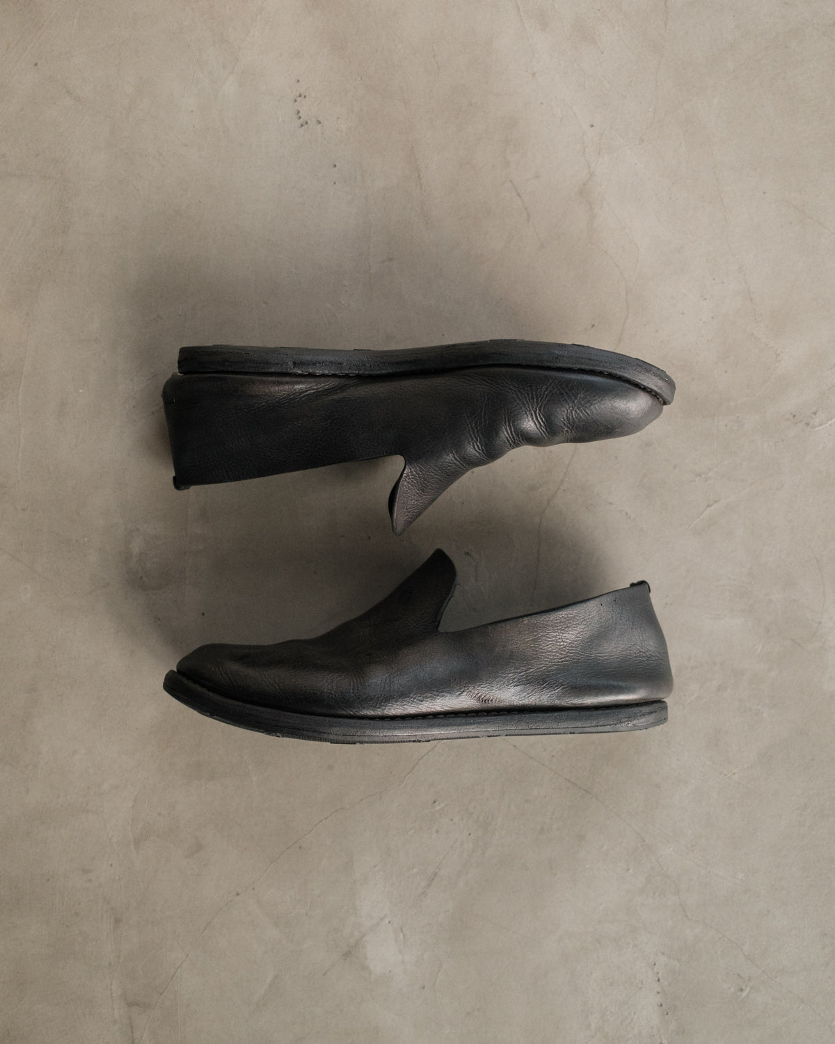 GUIDI Leather Loafer Shoes