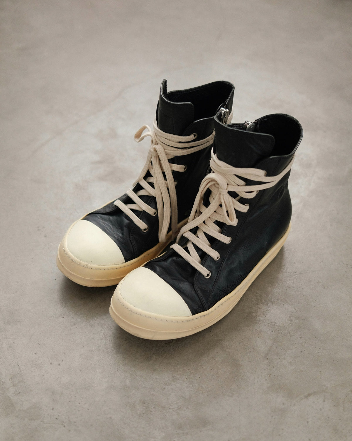 RICKOWENS SS16 Mainline High - Top Ramones