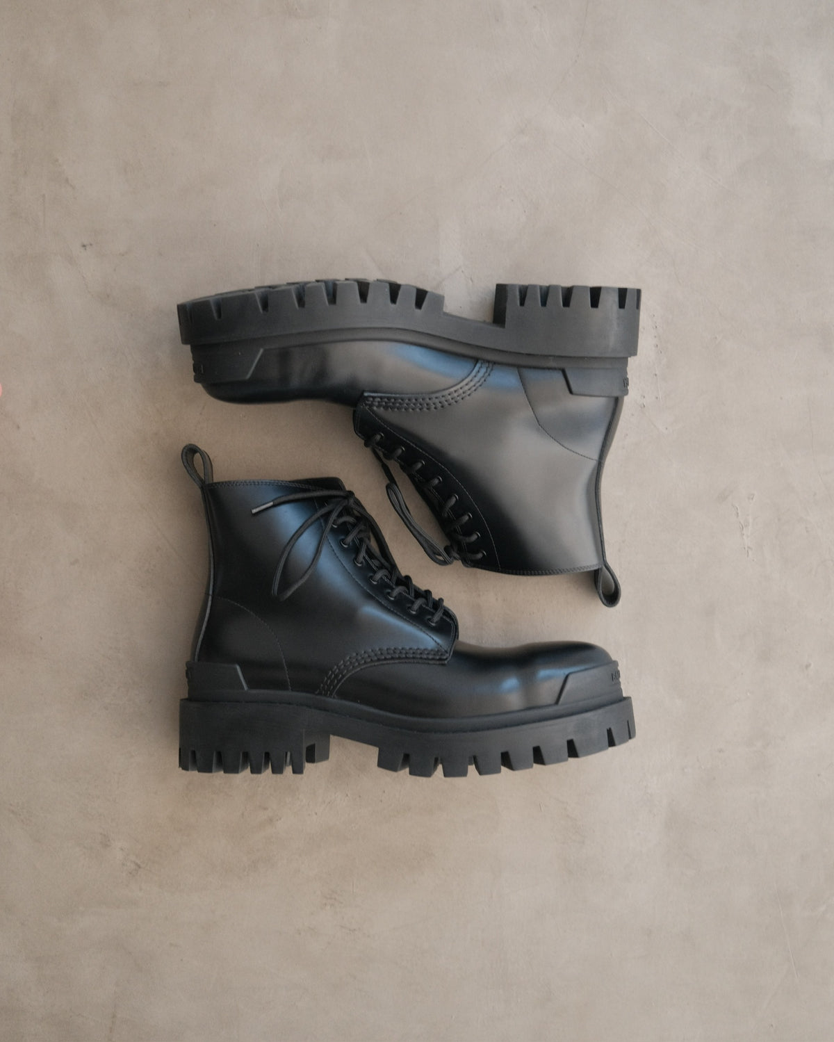 BALENCIAGA Lace-Up Ankle Boots