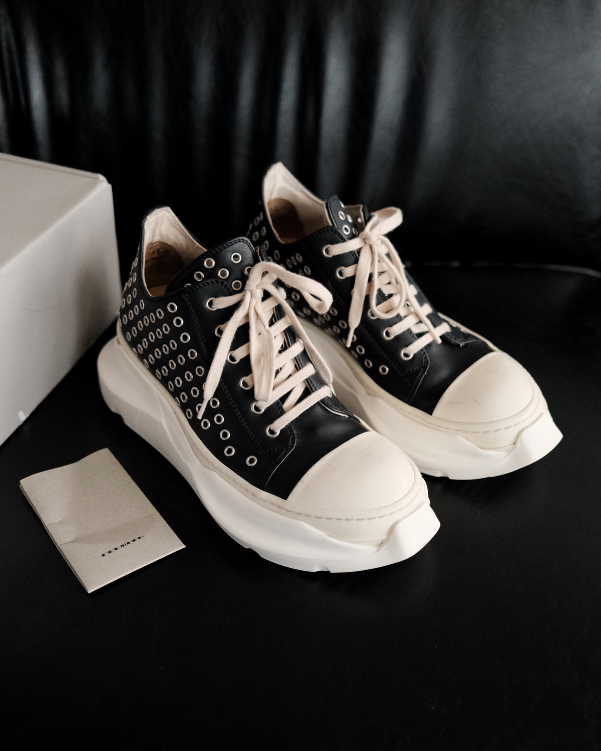 RICKOWEN Drkshdw Abstract Low Sneaker