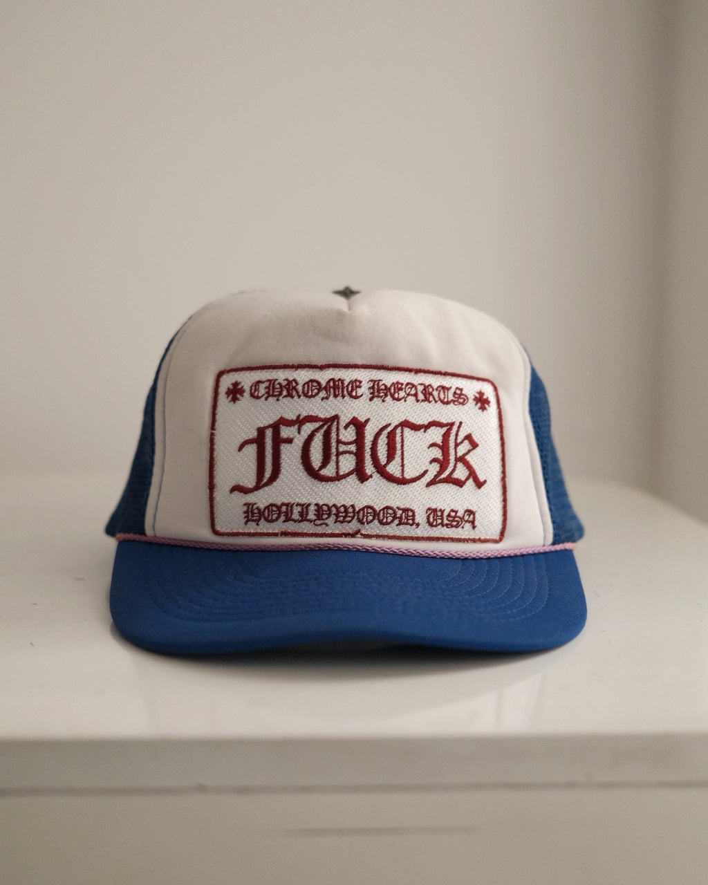 Vintage CHROME HEARTS “Fuck” HollyWood Trucker Hat