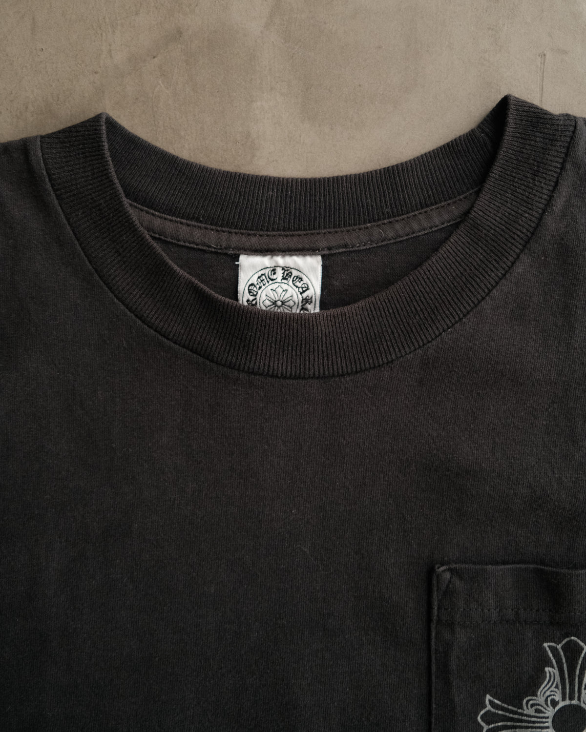 Vintage CHROME HEARTS New York Cross Logo Pocket Tee