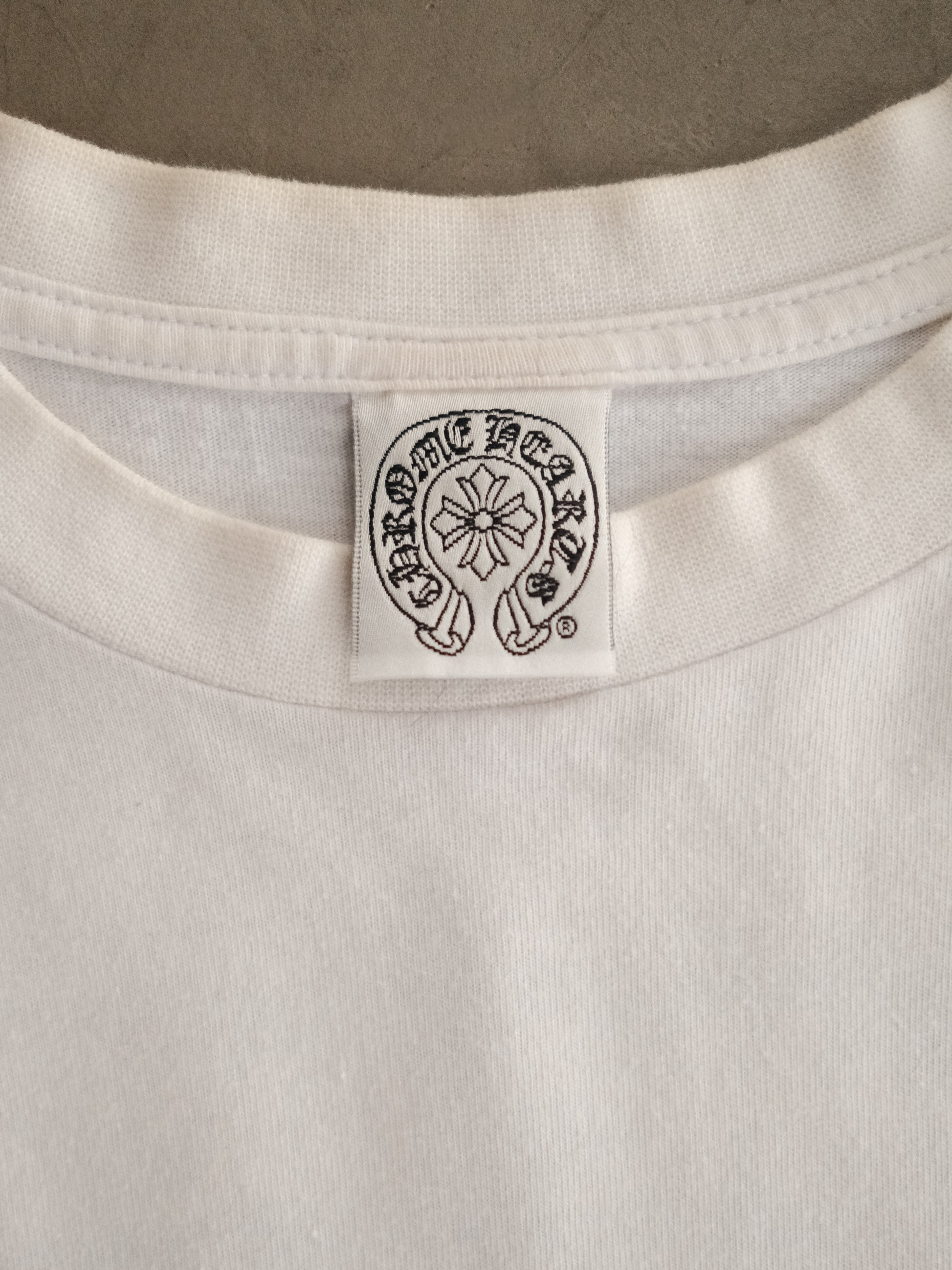 Vintage CHROME HEARTS Scroll Logo Cross L/S T-Shirt – Around The Shoes