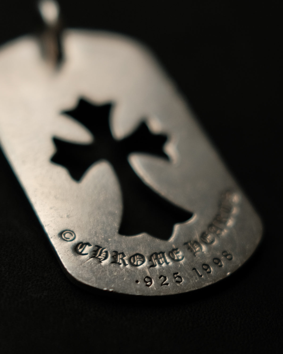 Chrome Hearts 1998 Cross Dog Tag Pendant