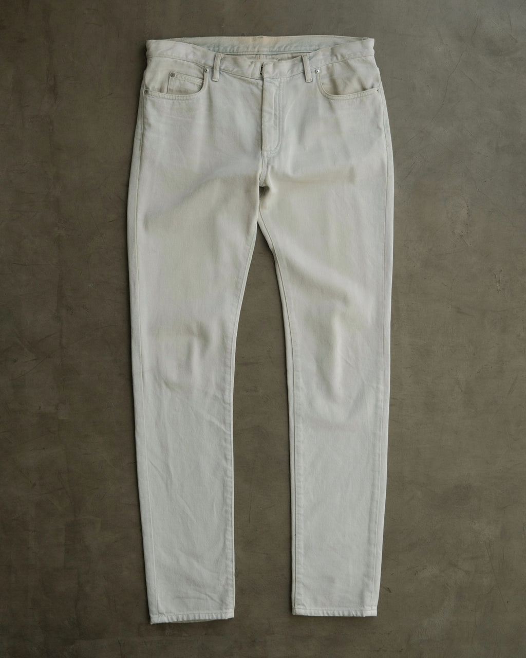 MAISON MARGIELA Resin-Treated White Denim