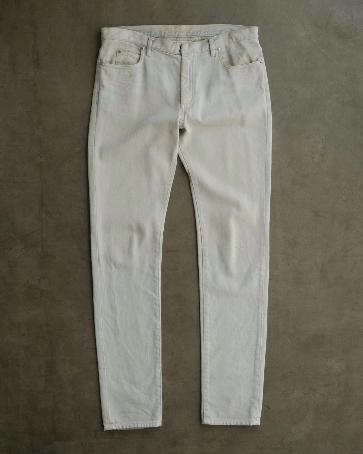 MAISON MARGIELA Resin-Treated White Denim