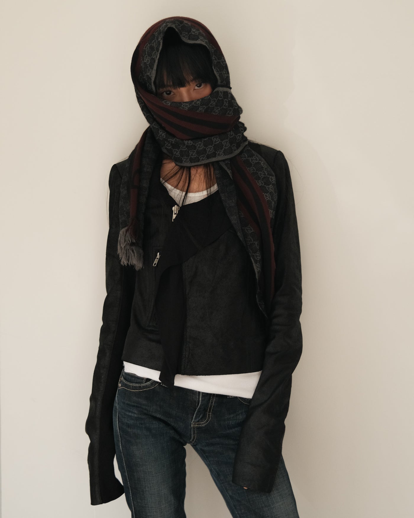 FW15 RICK OWENS
Scarf Biker Jacket