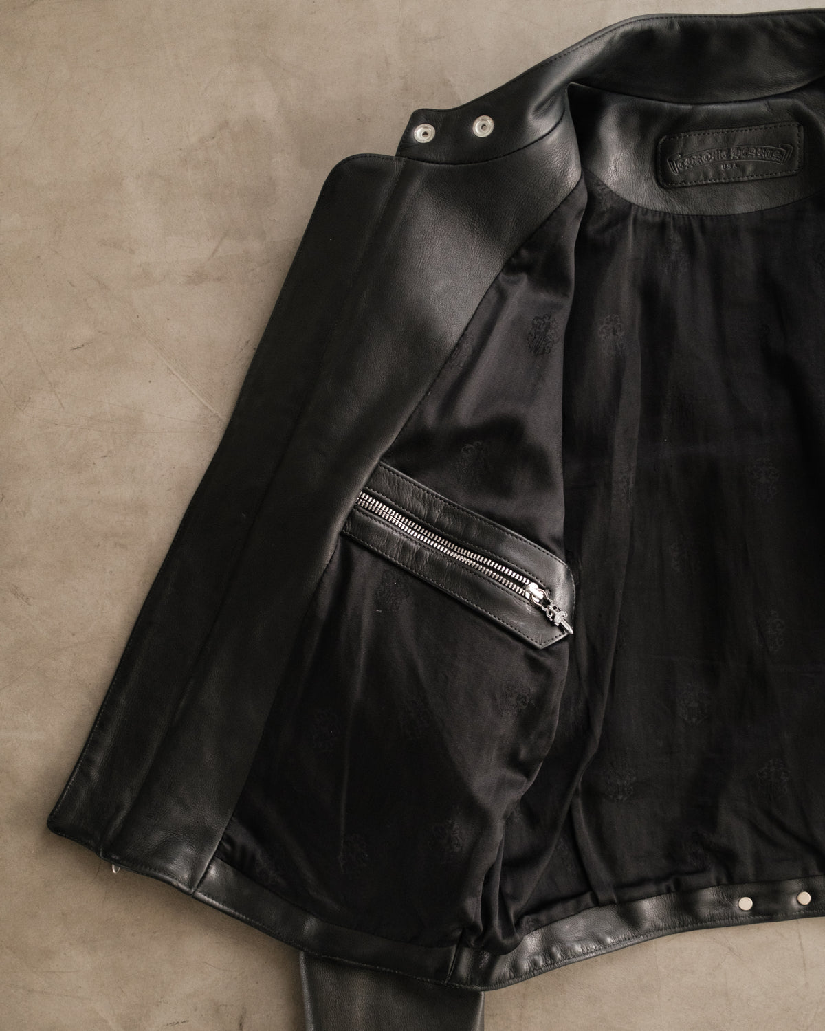 Chrome Hearts 1993 Biker Leather Jacket 1of1 ⚔️