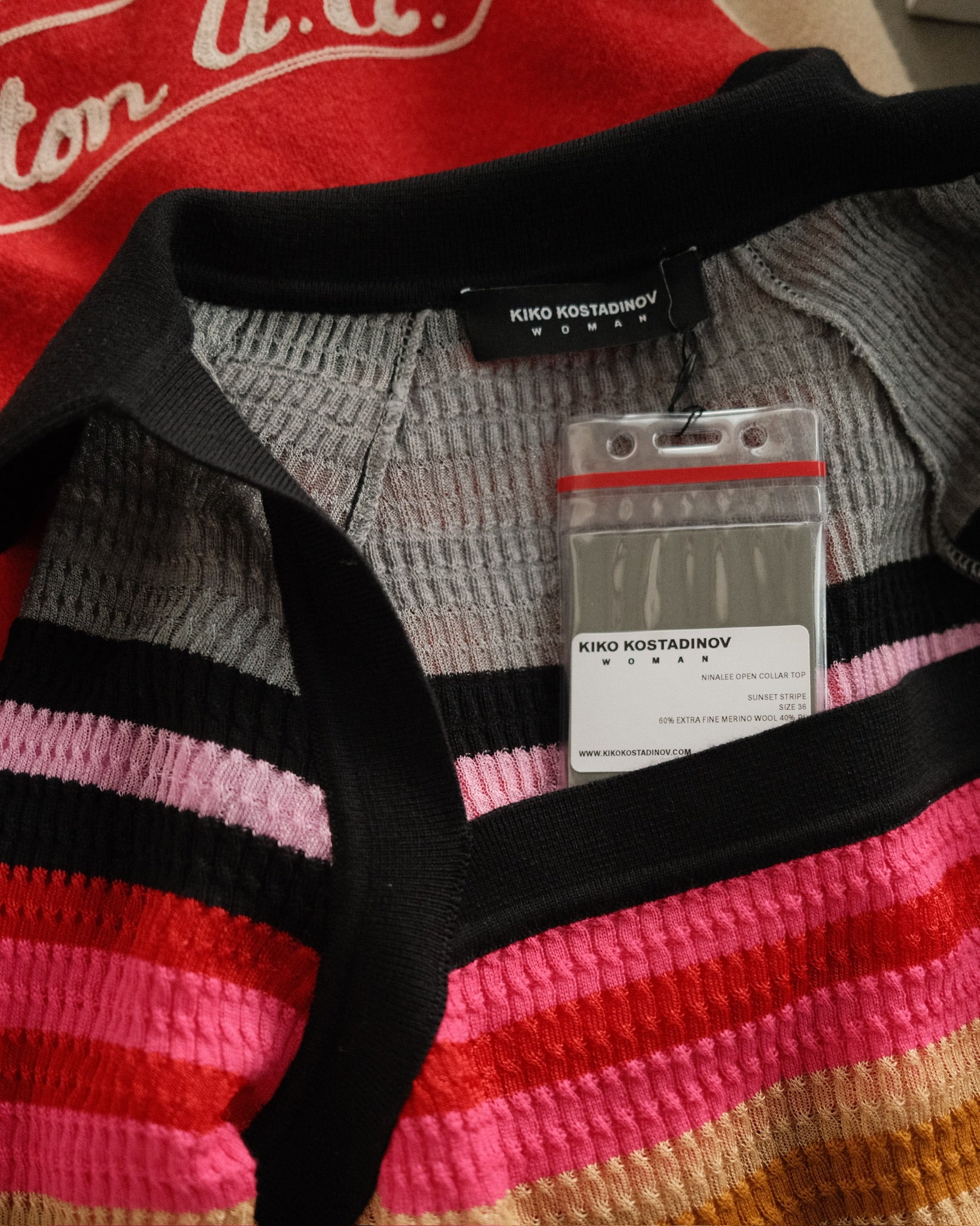 KIKO KOSTADINOV Black Ninalee Open Collar Sweater