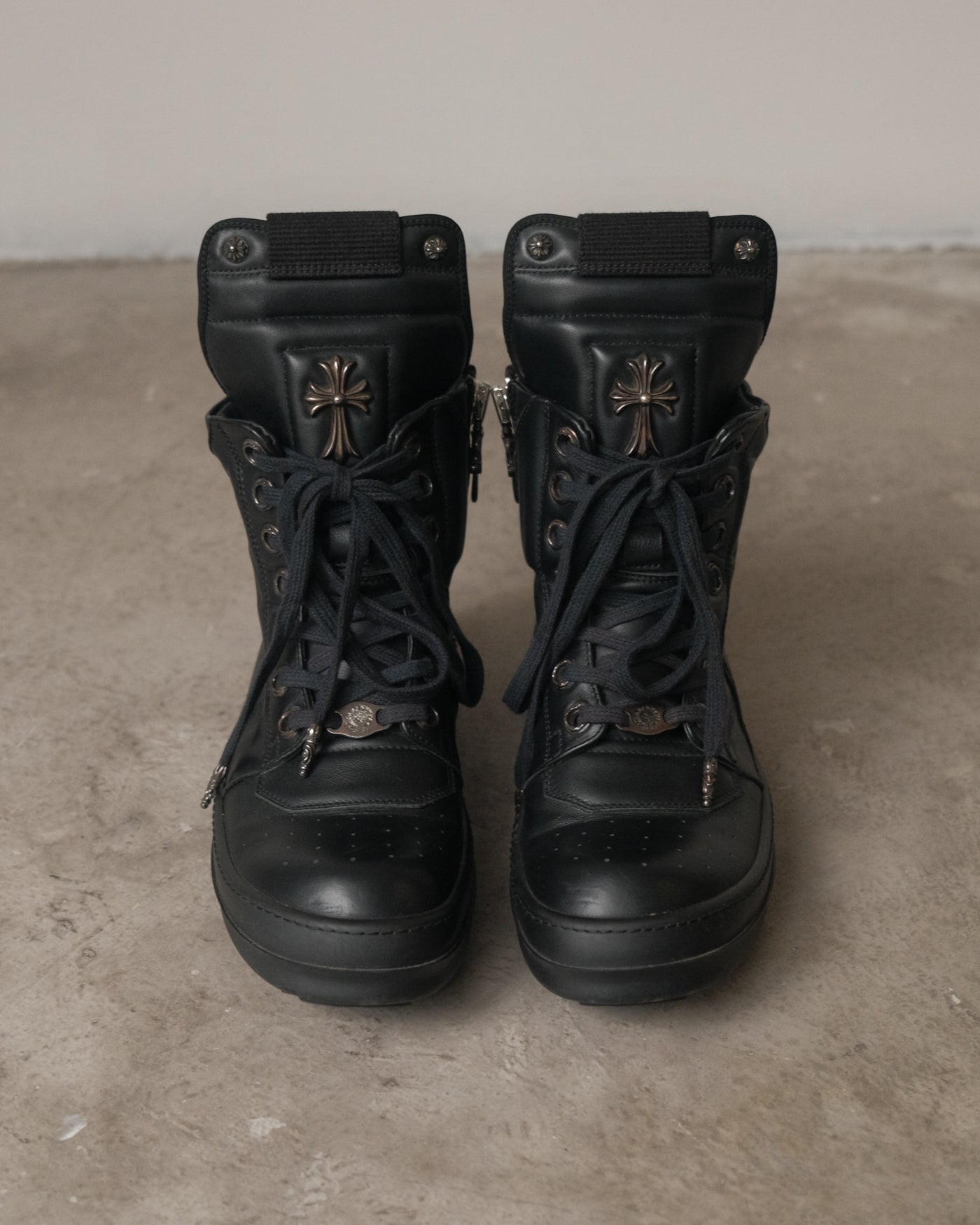 Chrome Hearts x Rick Owens Geobasket Triple Black