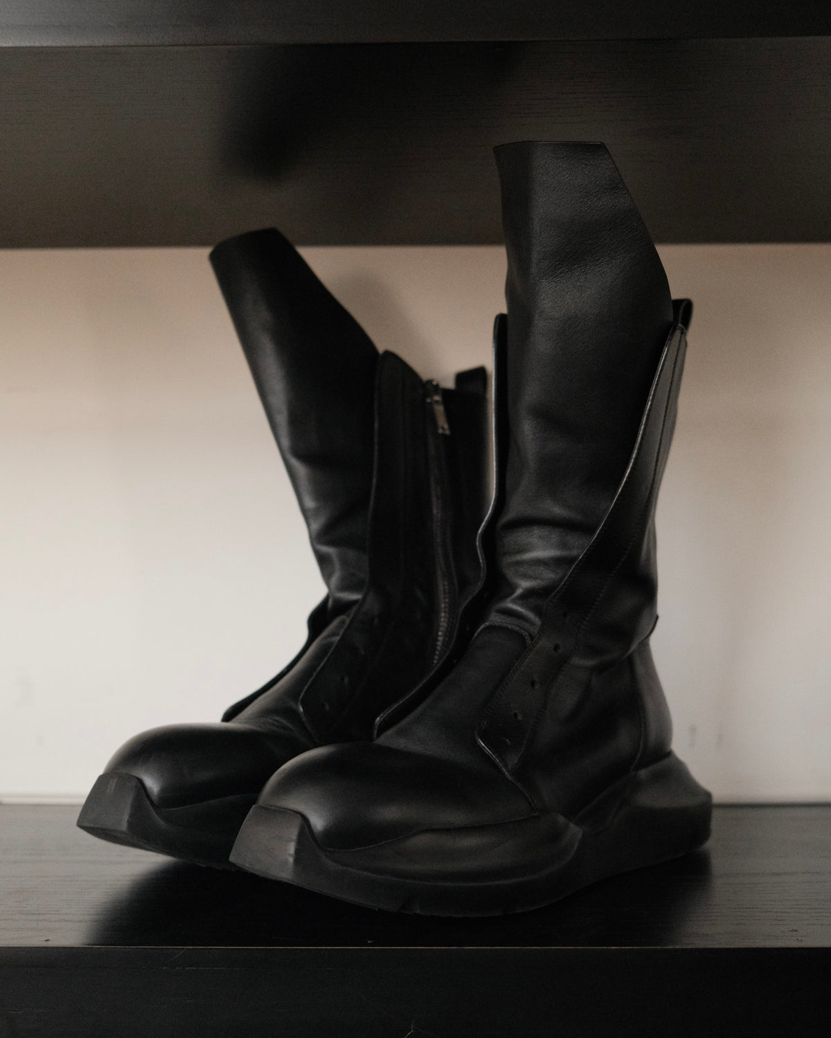 RICK OWENS Geth Army Leather Boot