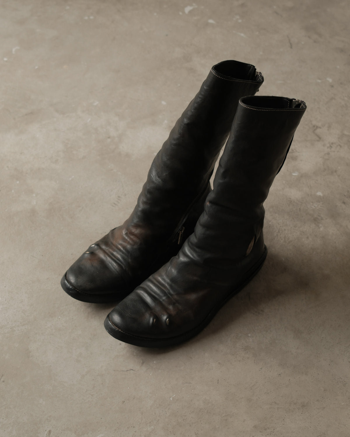 Carol Christian Poell Titanium Prosthetic U-Sole Boots