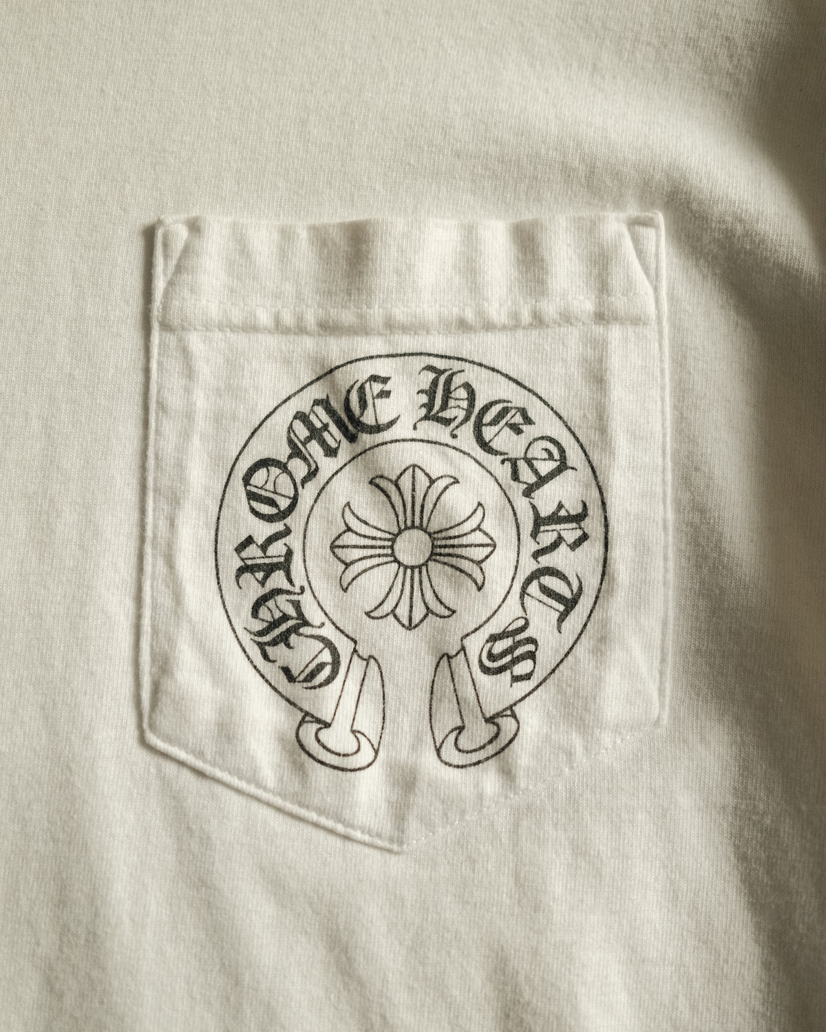 Vintage Chrome Hearts LA Exclusive Floral L/S White Tee