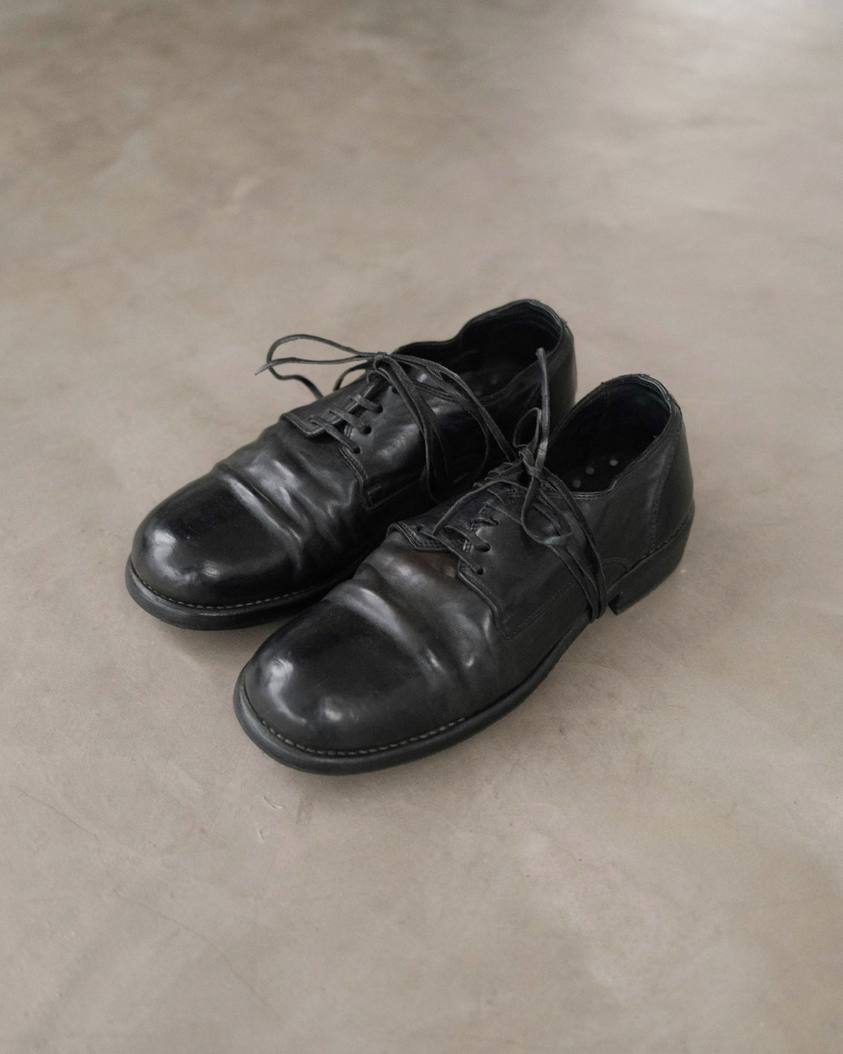 GUIDI 992 Leather Derby Shoes