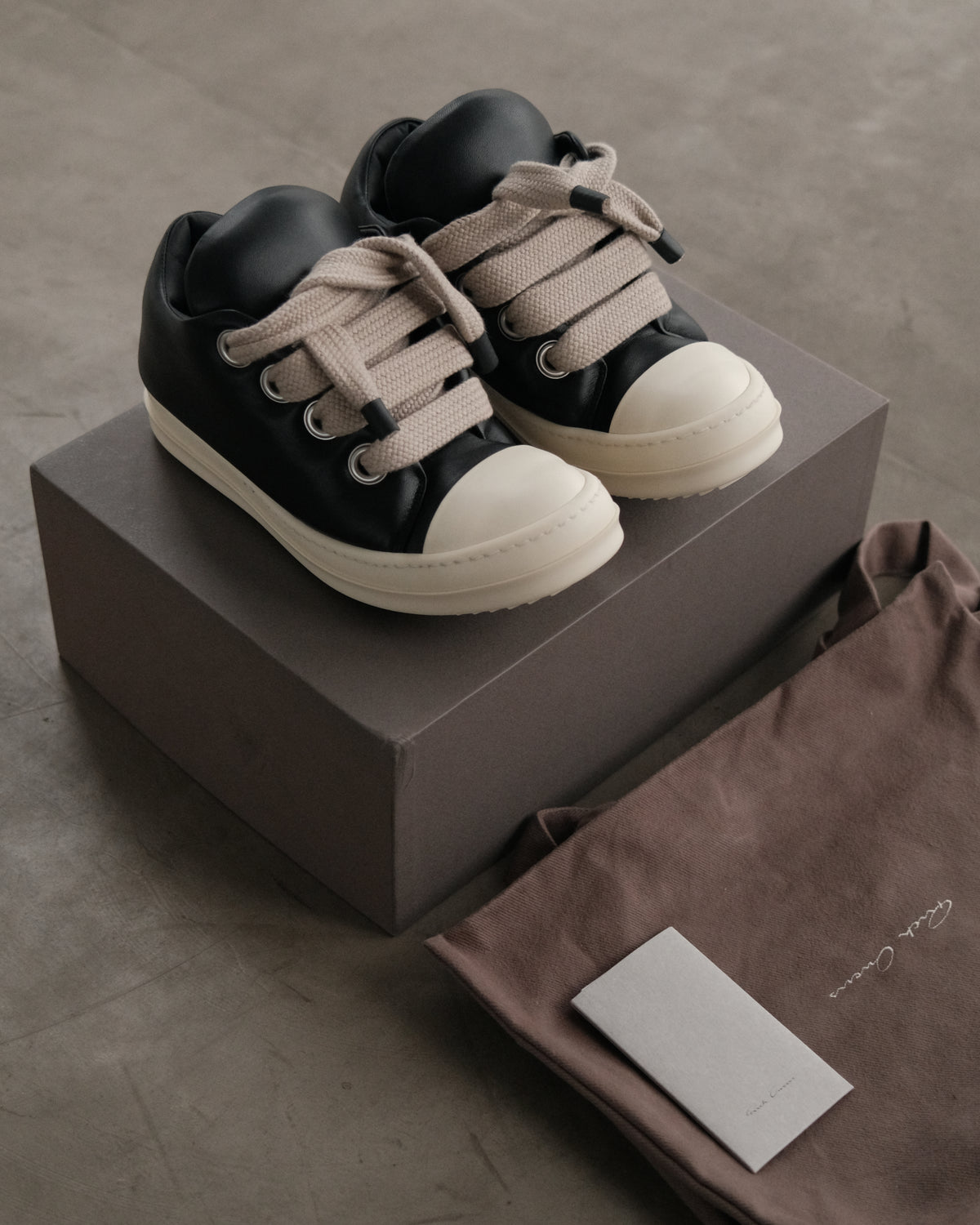 RICK OWENS Jumbo Lace Padded Sneaker