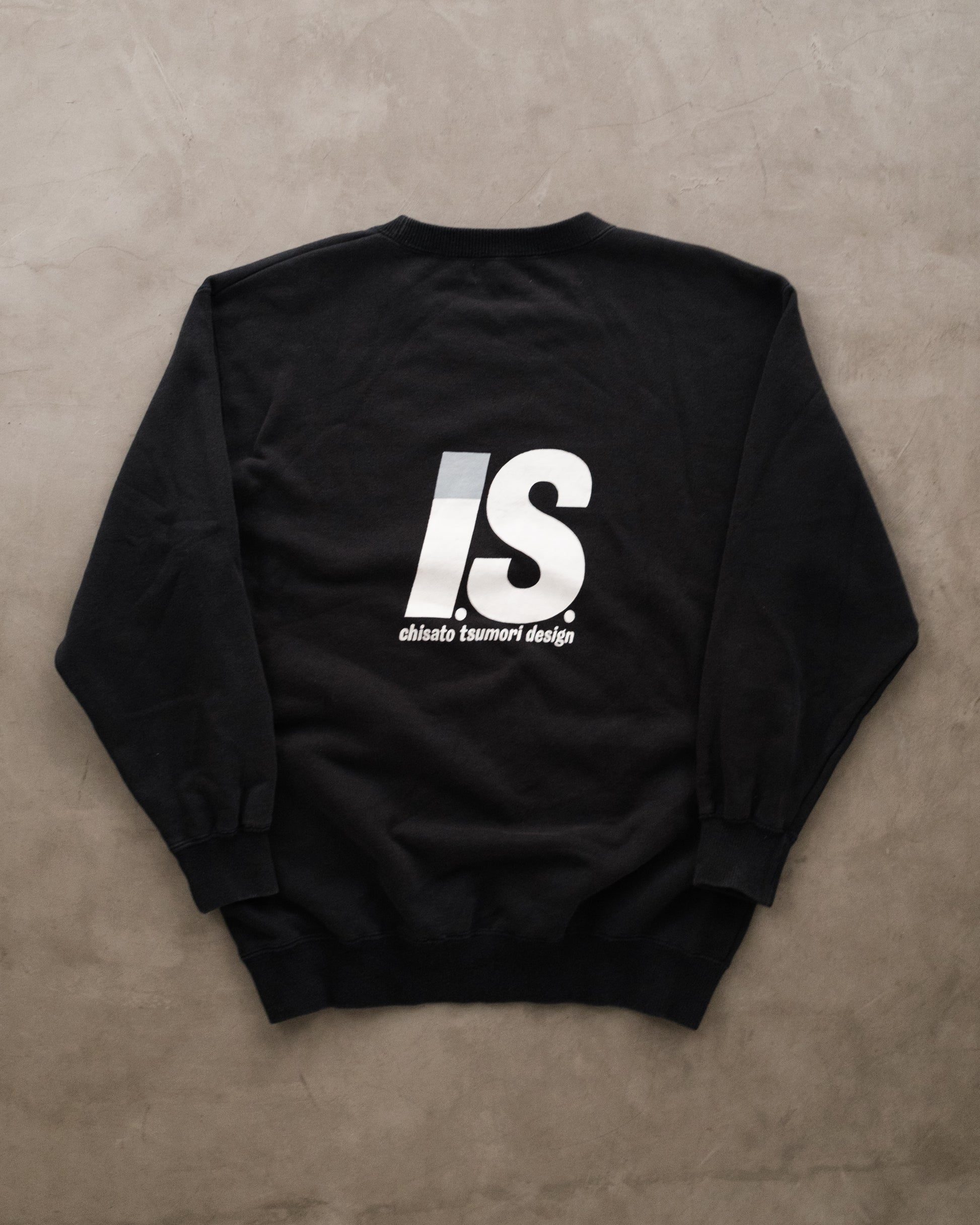 90s ISSEY MIYAKE Black Crewneck