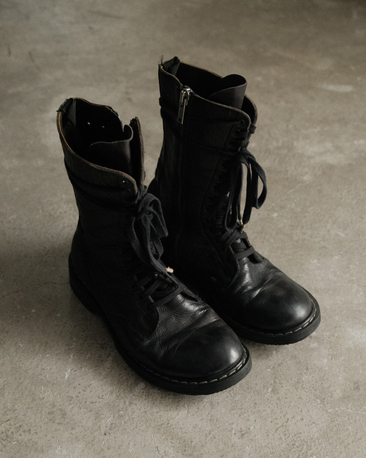 FW07 Rick Owens Military Combat Boots
