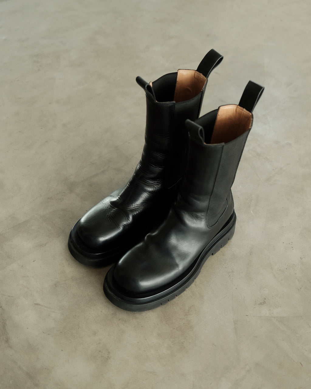 BOTTEGA VENETA Black Tire Boot