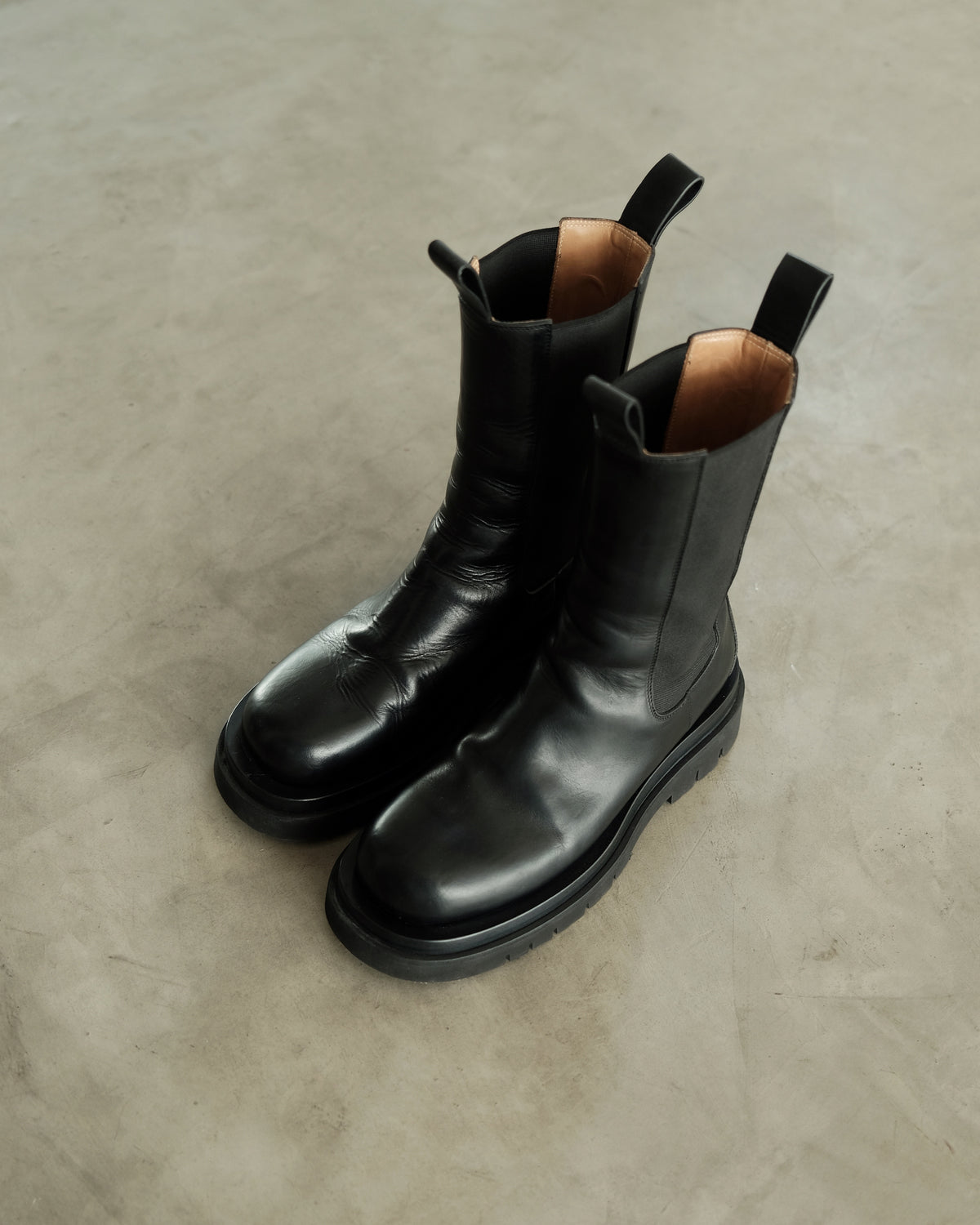 BOTTEGA VENETA Black Tire Boot