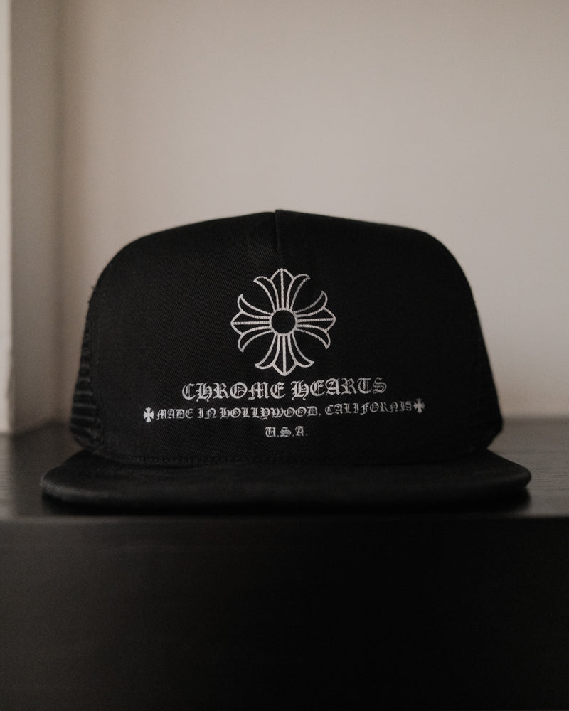 CHROME HEARTS Printed Cross Trucker Hat