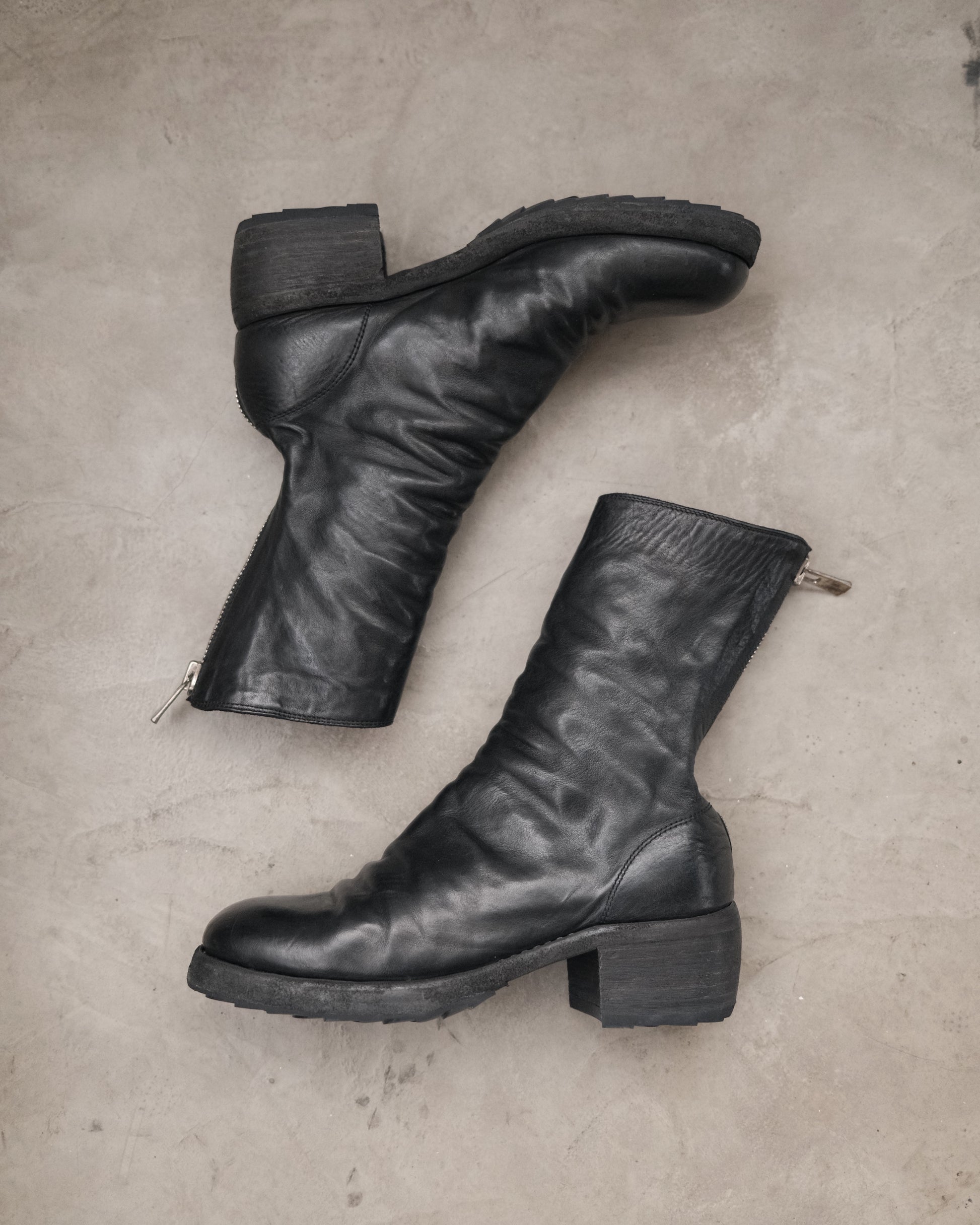 GUIDI 788z Leather Back Zip Boots