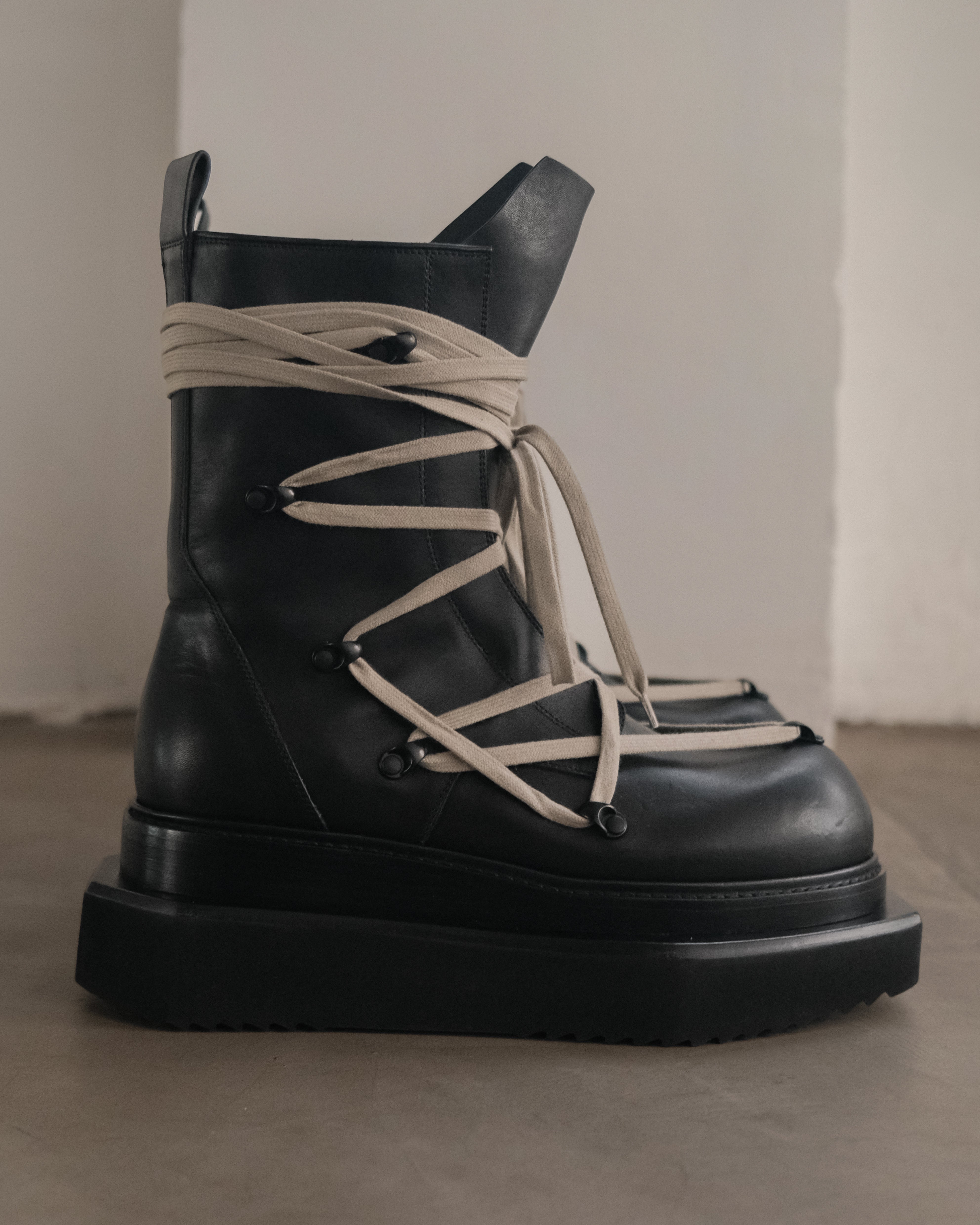 Rick Owens Pentalaced Turbo Cyclops Boots – Around The Shoes