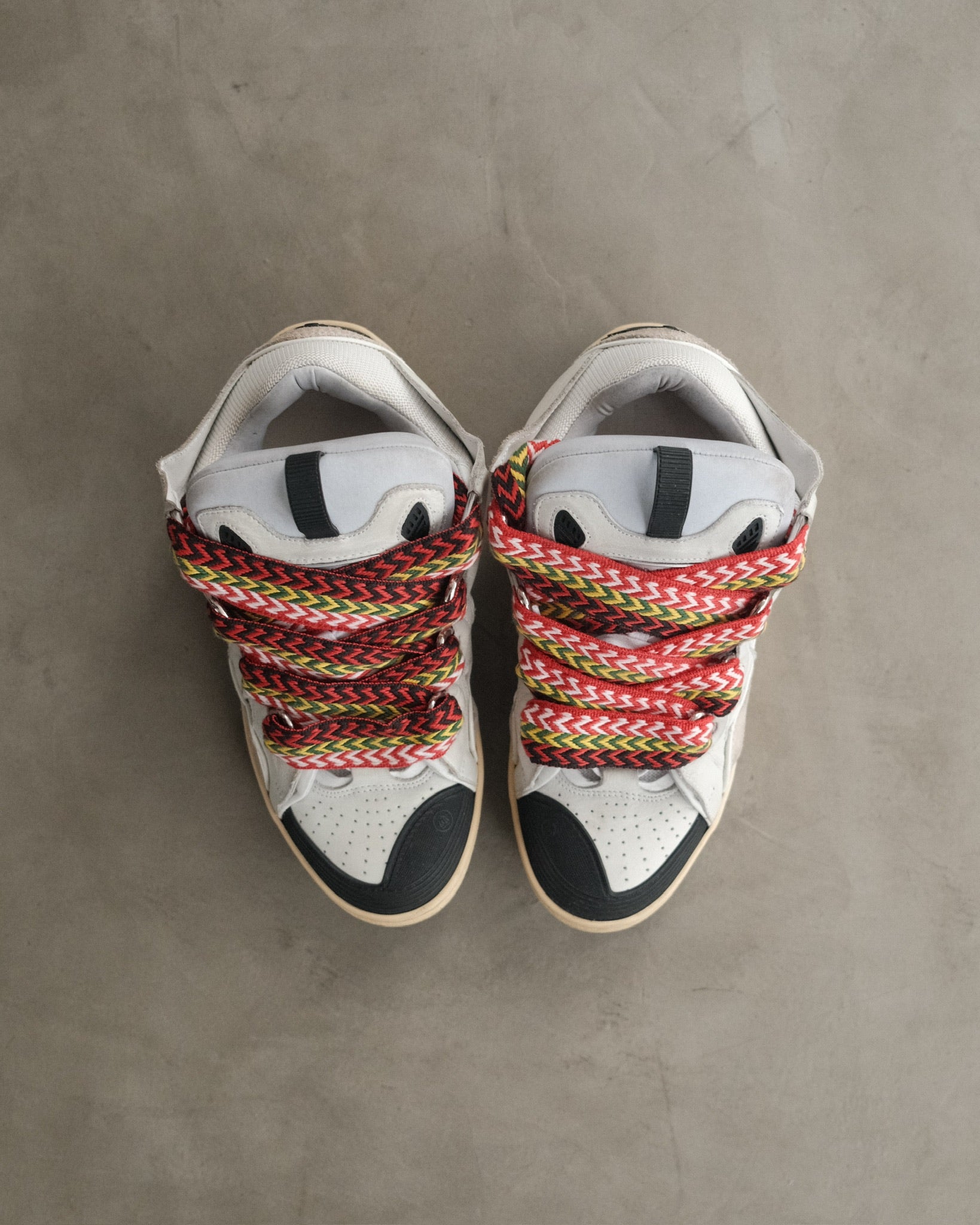 LANVIN White Curb Sneakers
