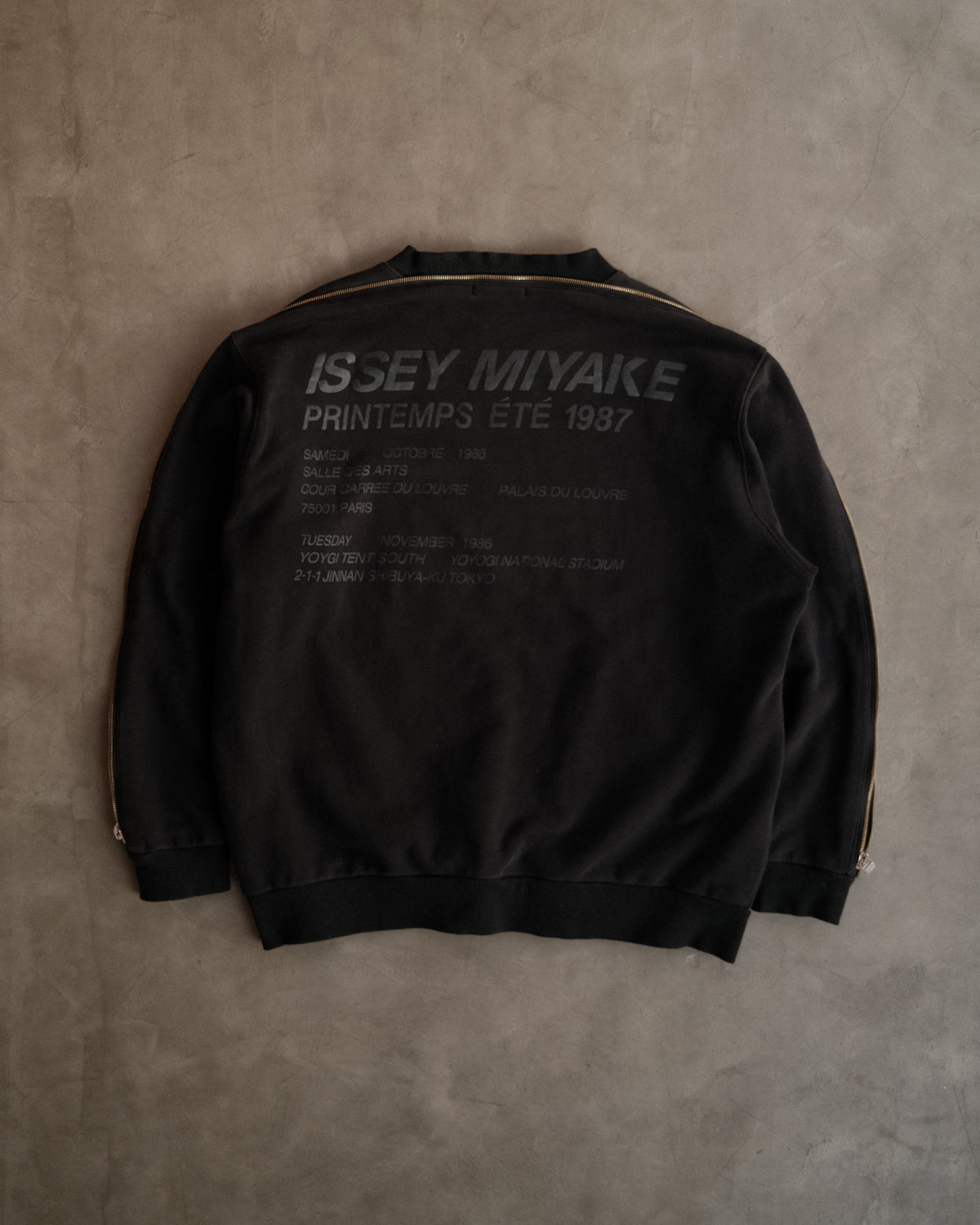 ISSEY MIYAKE Vintage 1987 Staff Zipper Sweater