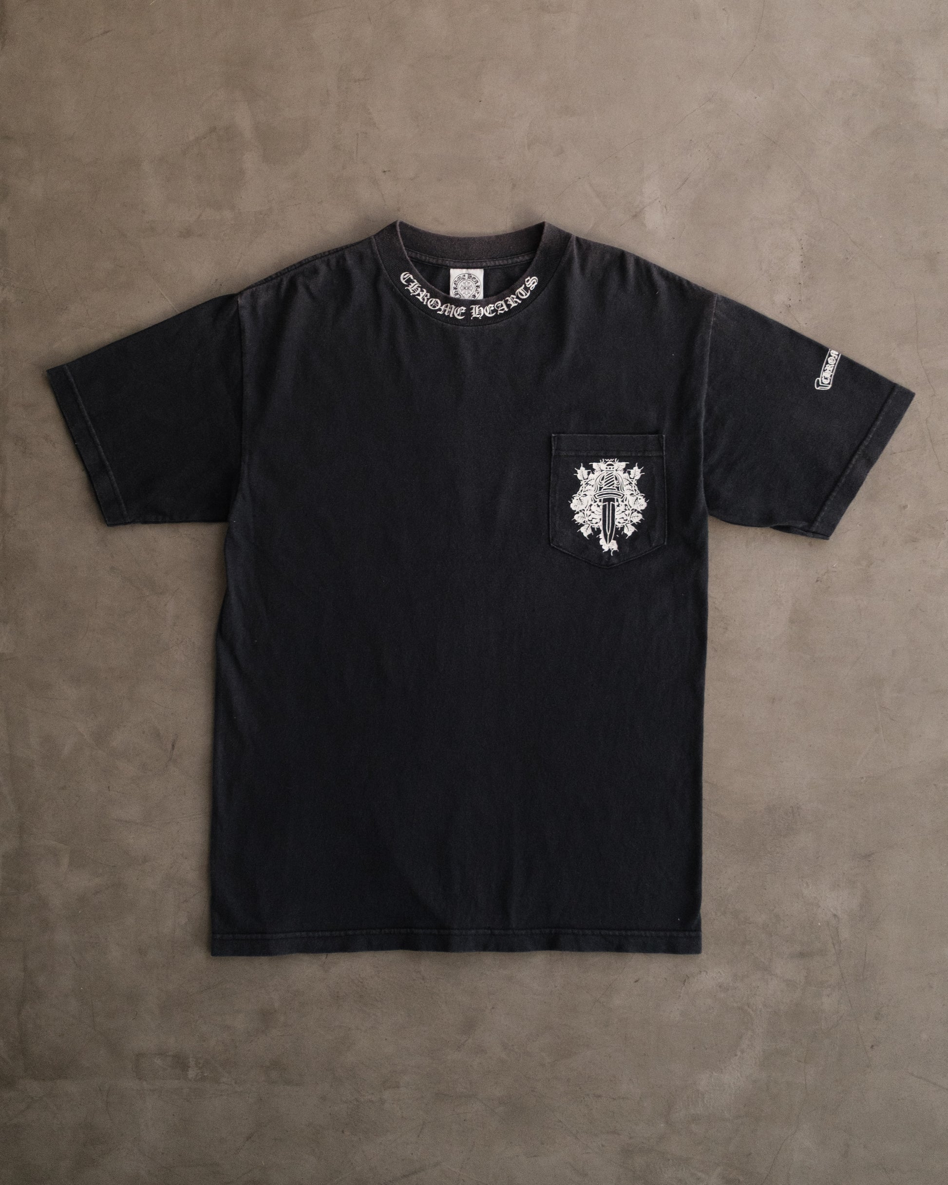 Vintage CHROME HEARTS Dagger Vine Collar Print Tee