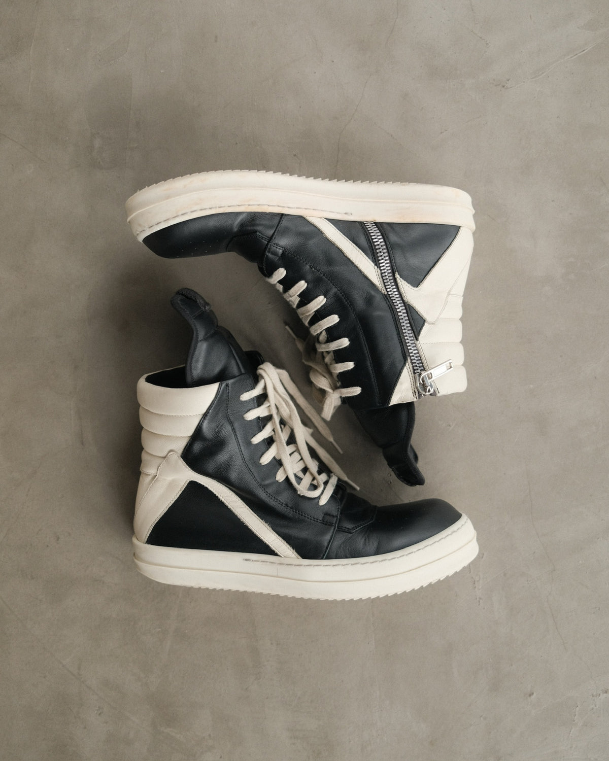 RICK OWENS SS23 Geobaskets Sneakers
