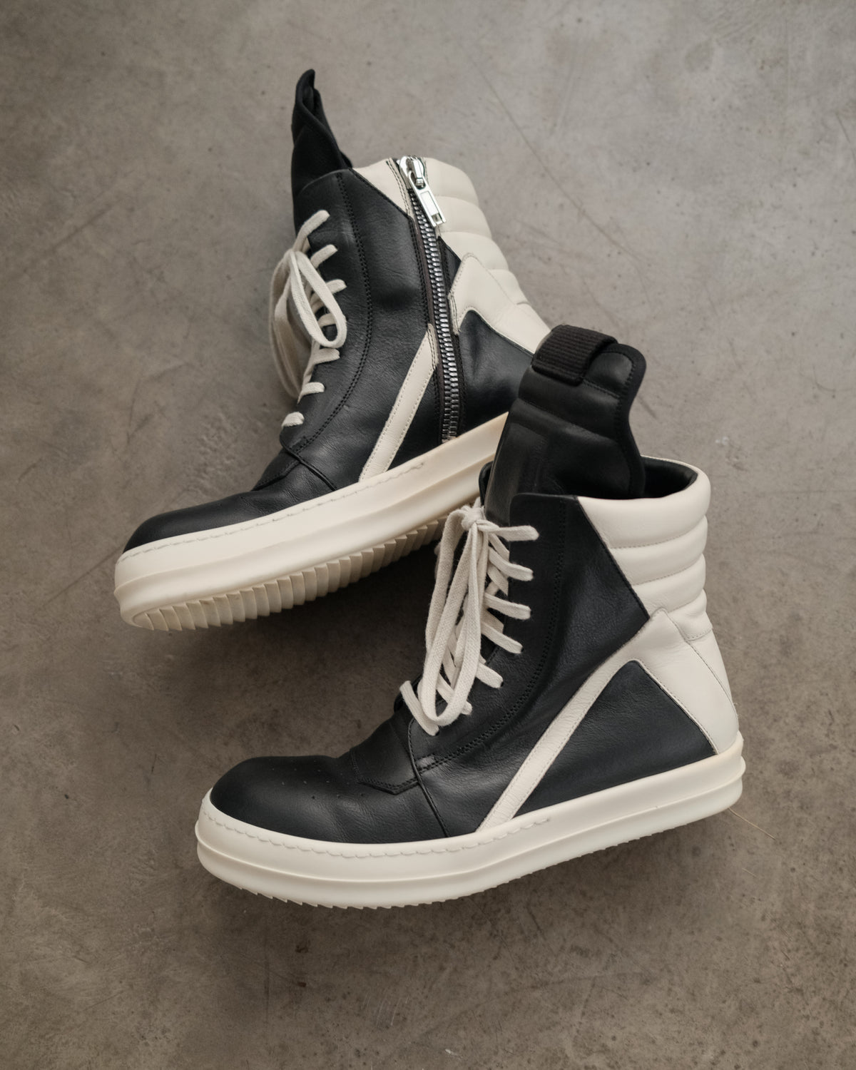 RICK OWENS SS23 Geobaskets Sneakers