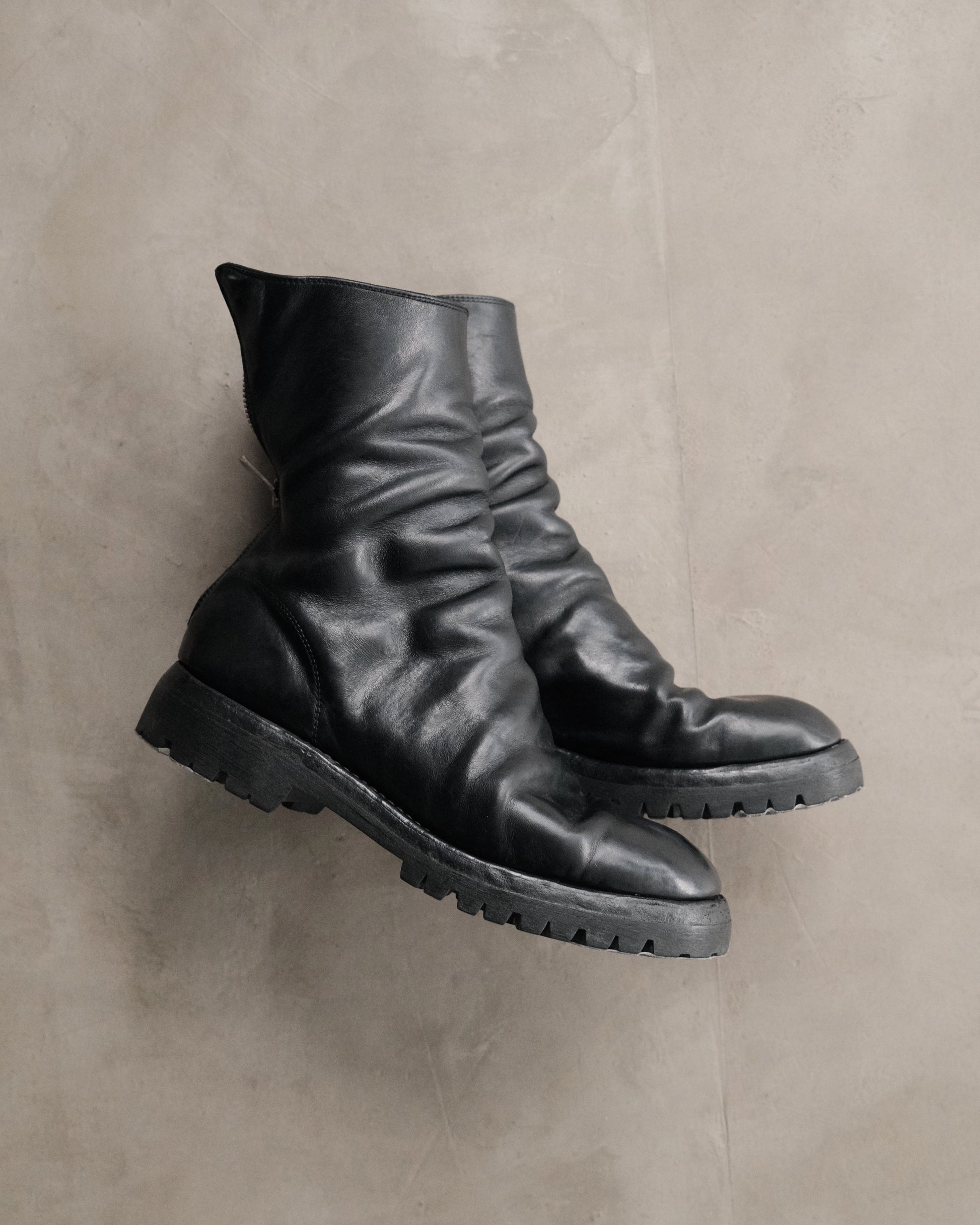 GUIDI 788V Back-zip Boots With Vibram Sole
