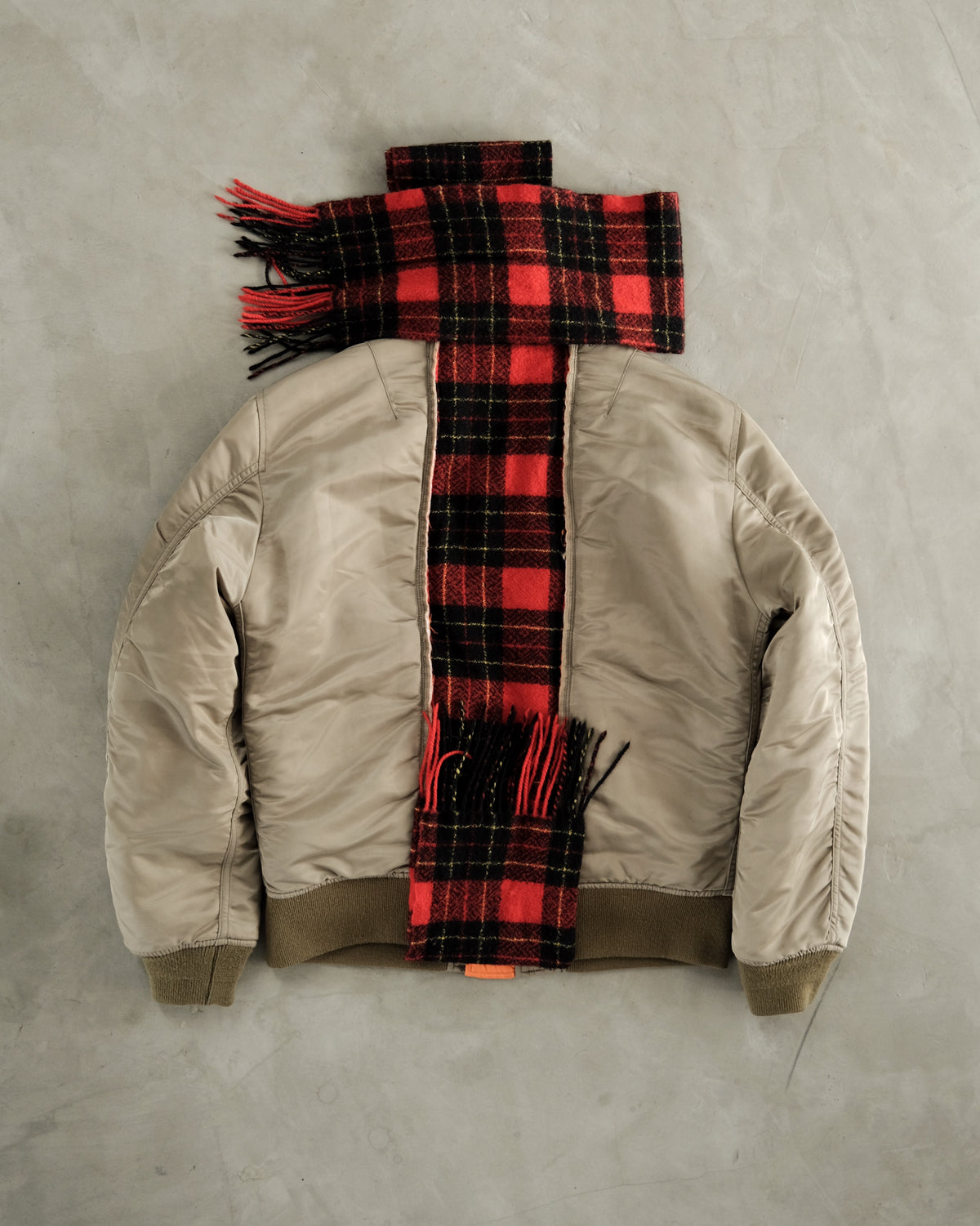 FW15 Phenomenon Cutoff “Scarf” Ma-1 Bomber Jacket