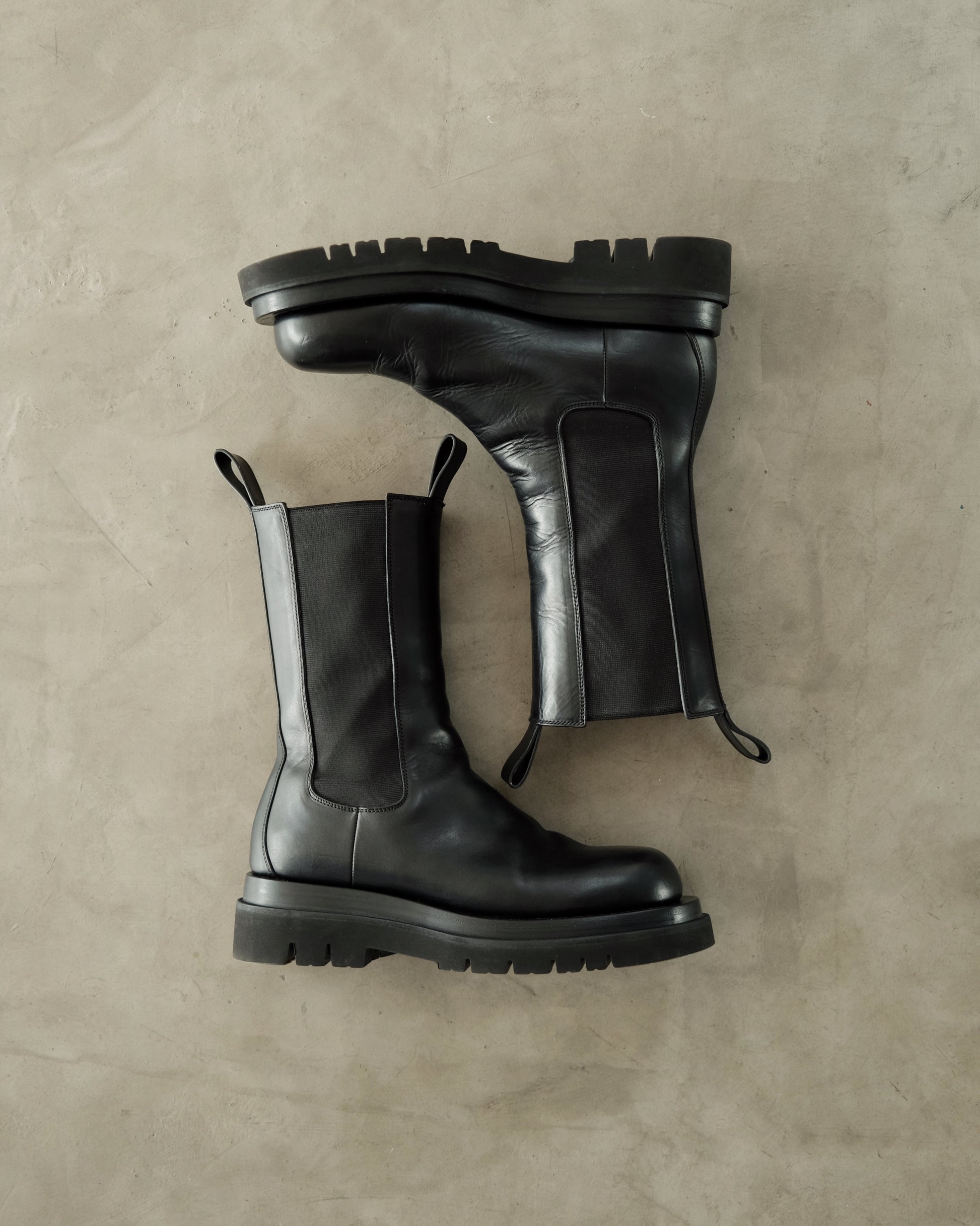 BOTTEGA VENETA Black Tire Boot