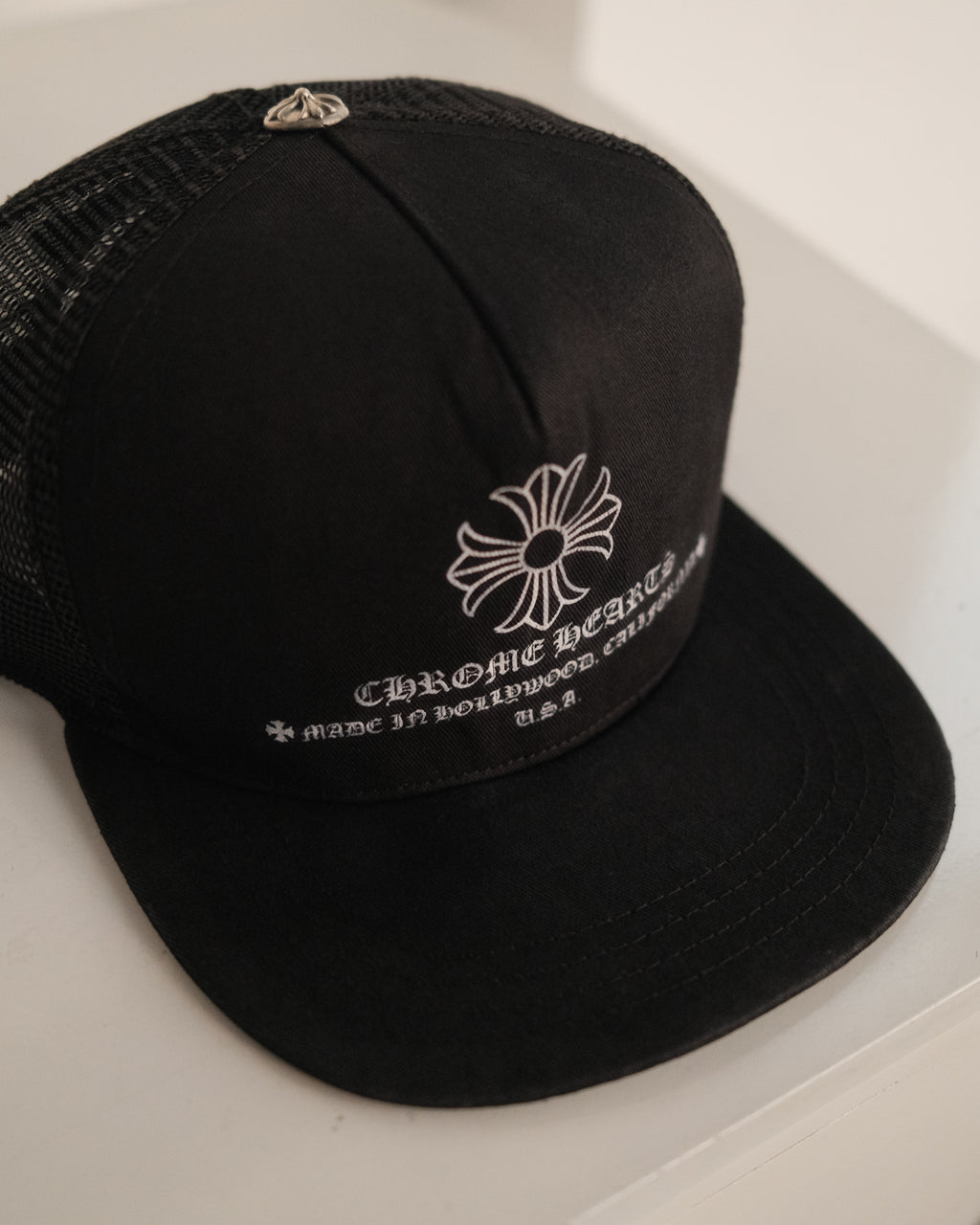 CHROME HEARTS Printed Cross Trucker Hat