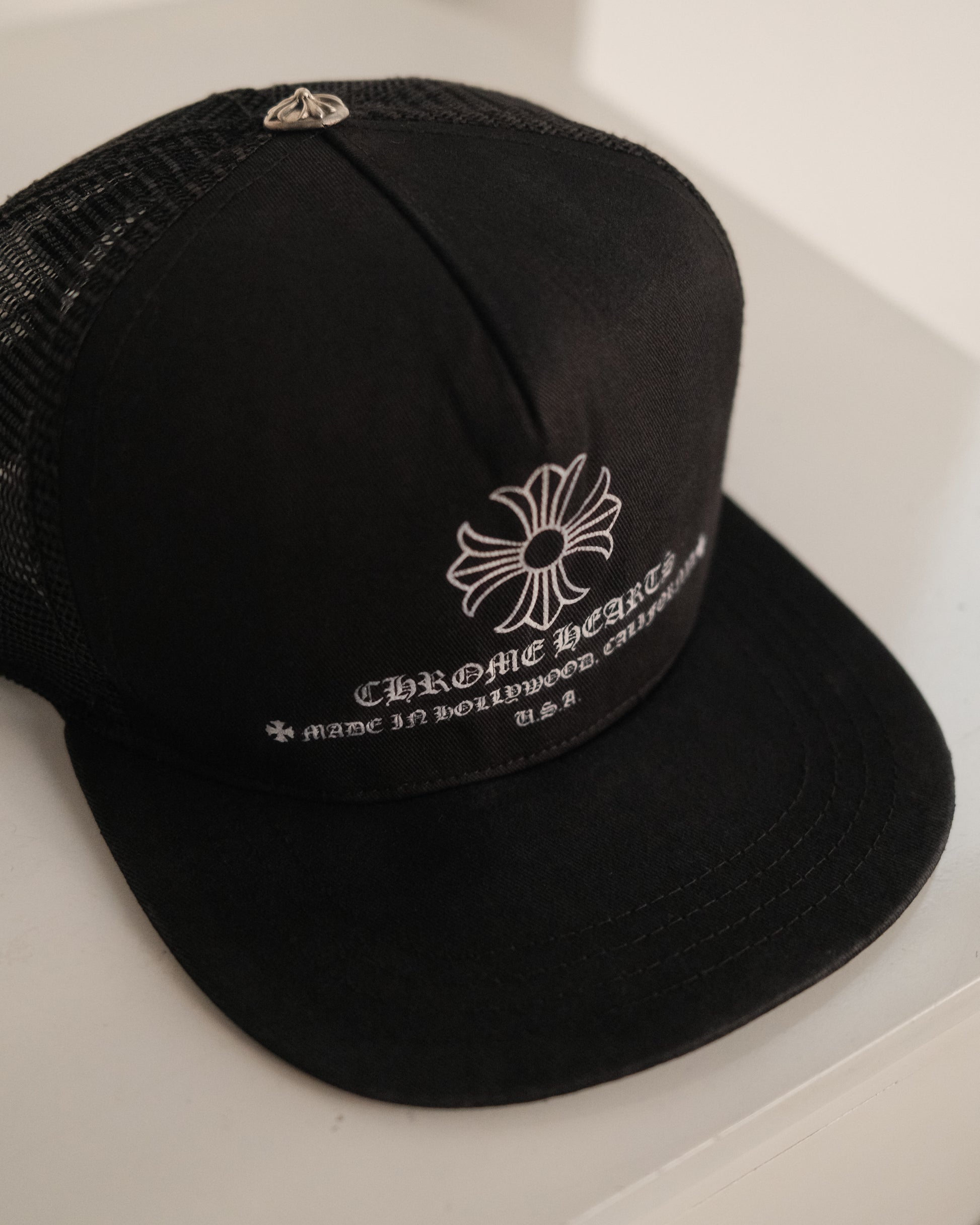 CHROME HEARTS Printed Cross Trucker Hat