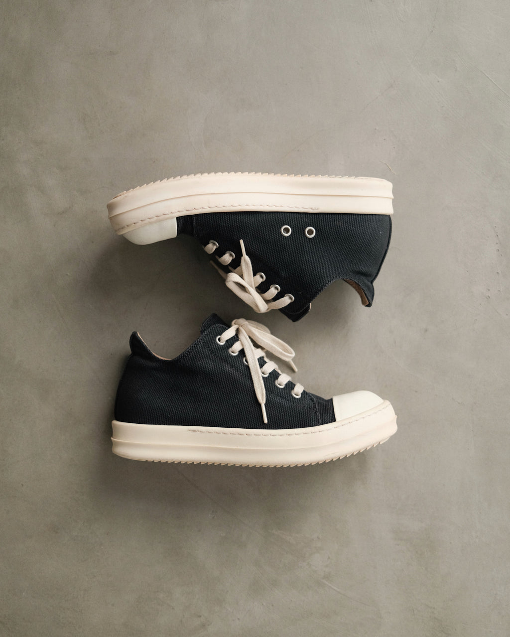 Rick Owens Drkshdw Canvas Low-top Ramones
