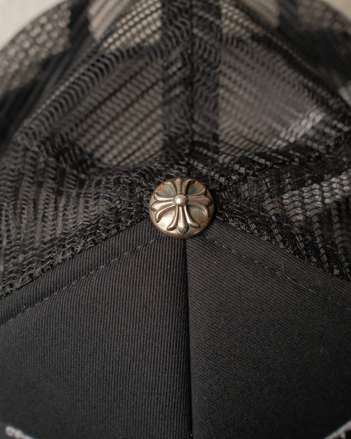 Chrome Hearts Las Vegas Exclusive CH Patch Trucker Hat – Black/Black