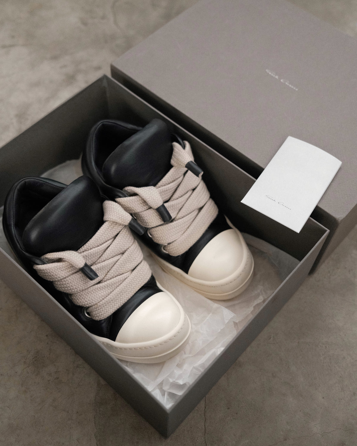 Rick Owens Jumble Lace Padded Sneakers