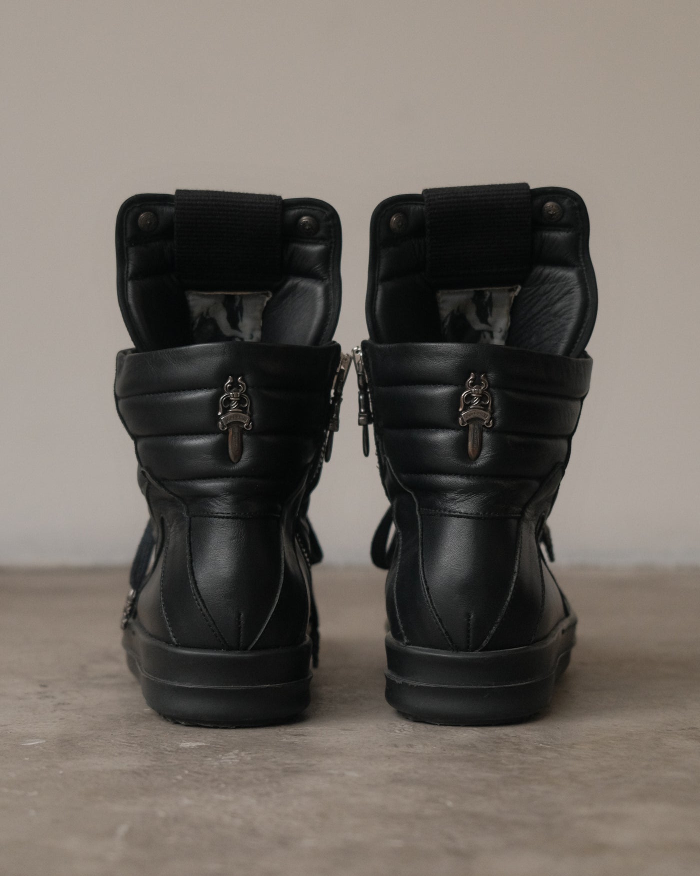Chrome Hearts x Rick Owens Geobasket Triple Black