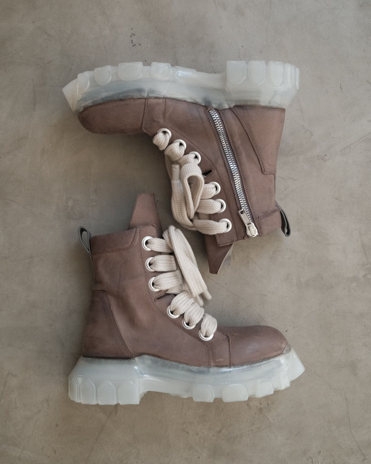 RICK OWENS SS23 Jumbo Lace Bozo Tractor