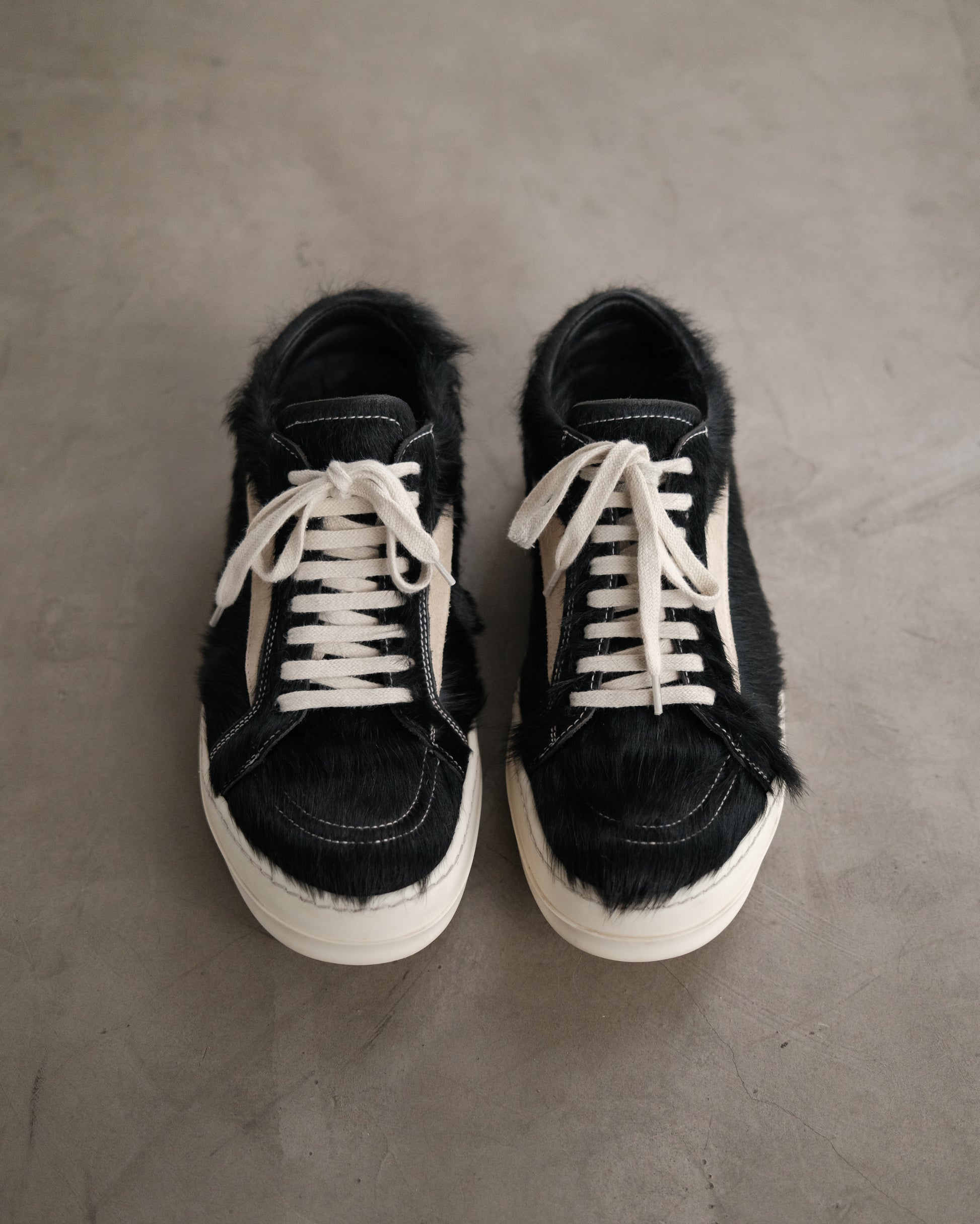 RICK OWENS Pony Hair Vintage Strobe Sneakers