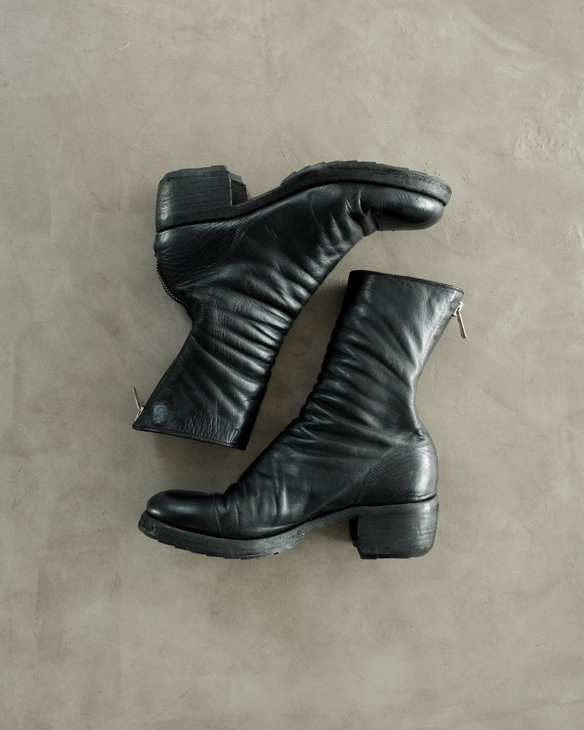 GUIDI 788 Leather Back Zip Boots